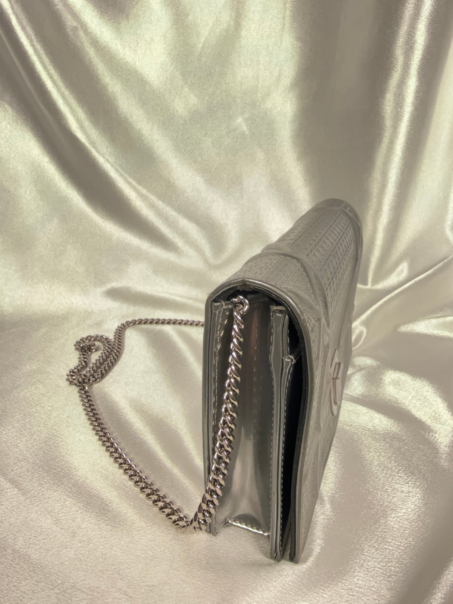 Dior Diorama Wallet on Chain WOC Metallic Calfskin
