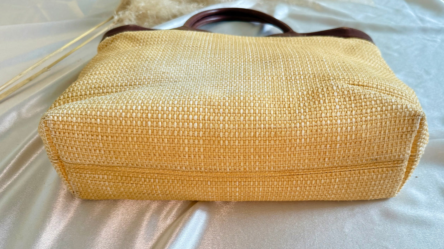 Chanel Raffia Tote Bag