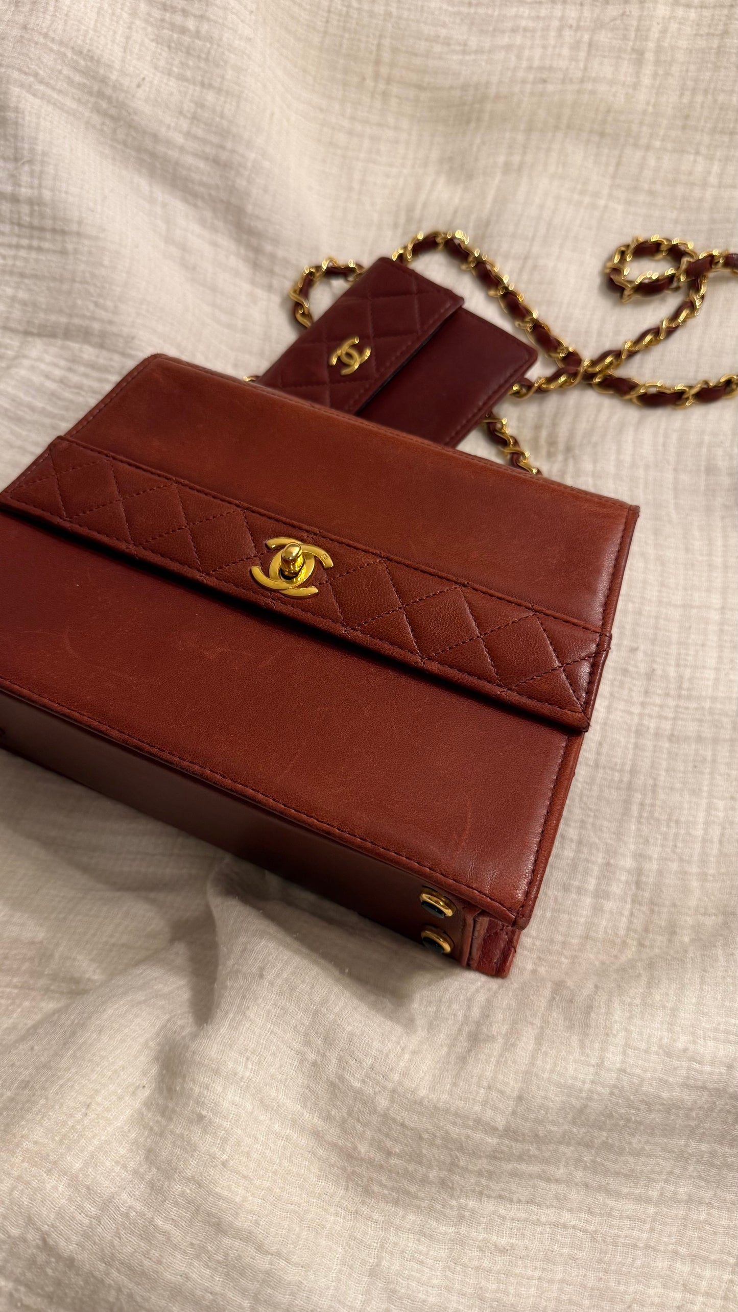 Chanel trapezoid flap bag