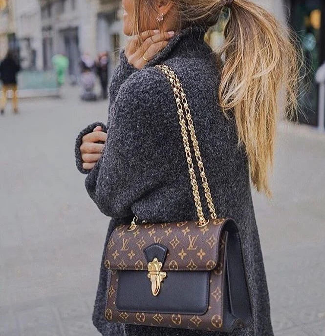Louis Vuitton Monogram Black Victoire Shoulder Bag