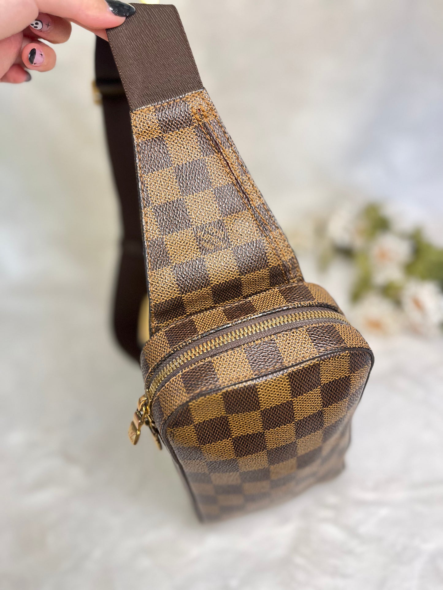 Authentic pre-owned Louis Vuitton Geronimos Bum bag waist bag