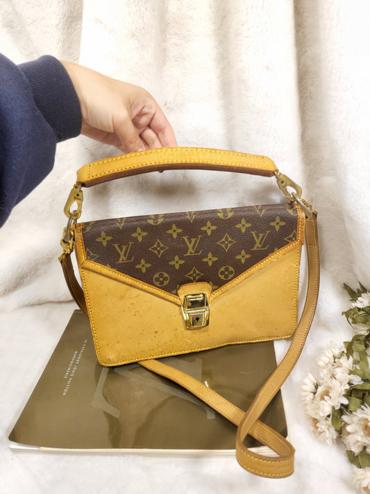Authentic pre-owned Louis Vuitton sac biface calfskin hinomoto limited edition crossbody shoulder bag