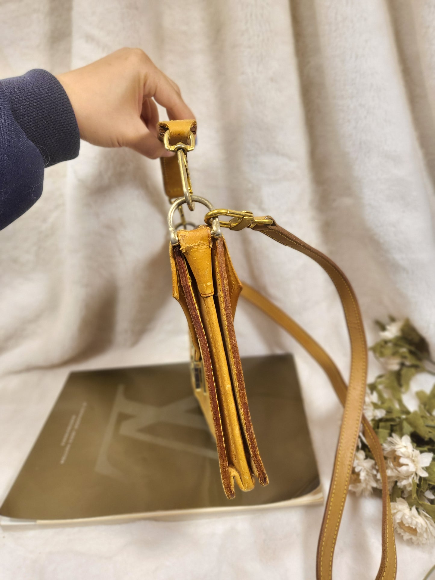 Authentic pre-owned Louis Vuitton sac biface calfskin hinomoto limited edition crossbody shoulder bag