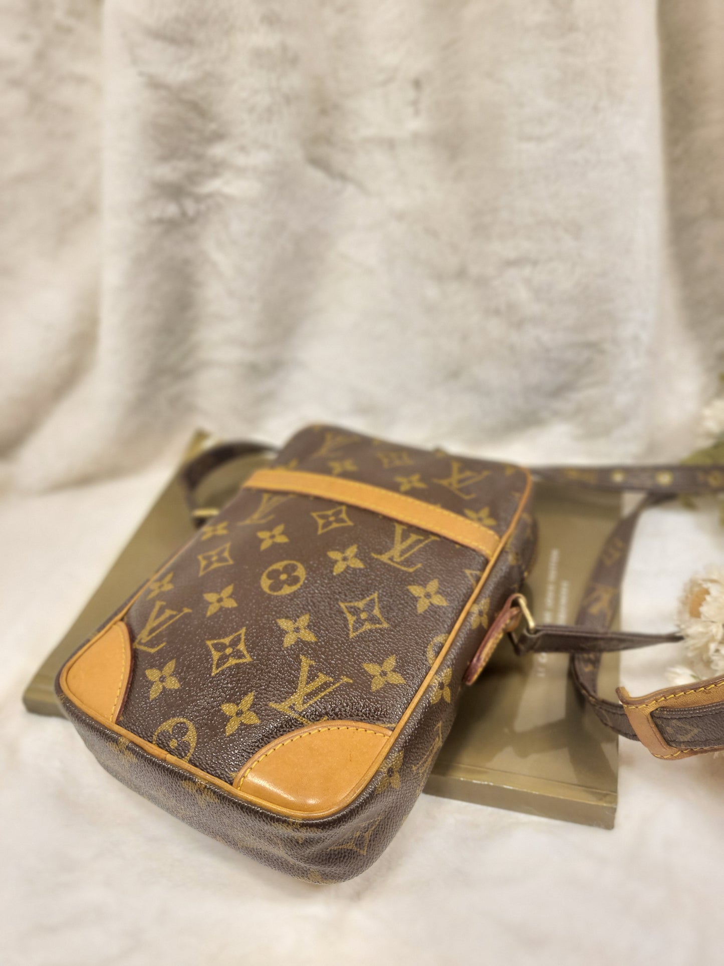 Authentic pre-owned Louis Vuitton Danube pm crossbody shoulder bag