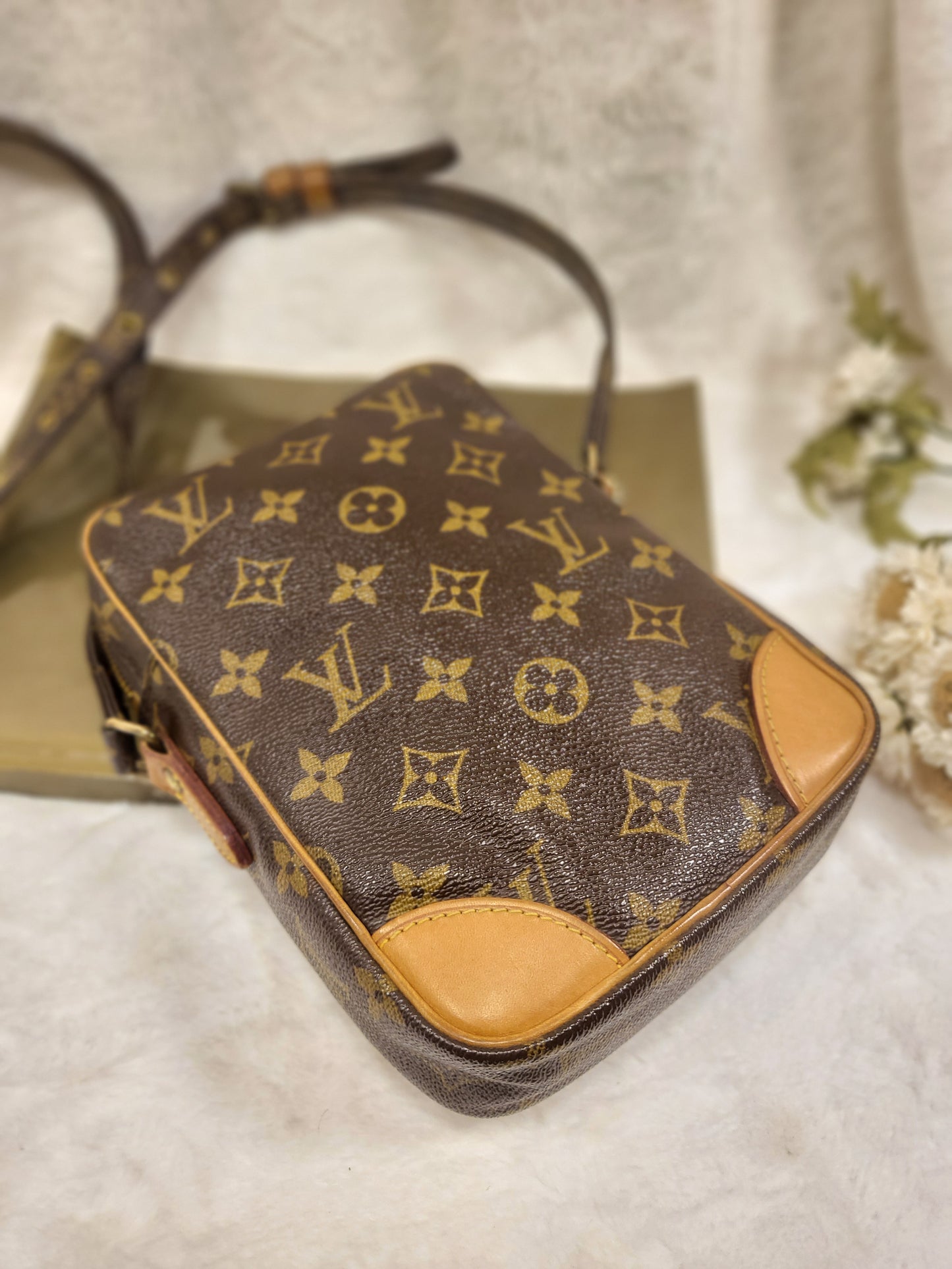 Authentic pre-owned Louis Vuitton Danube pm crossbody shoulder bag