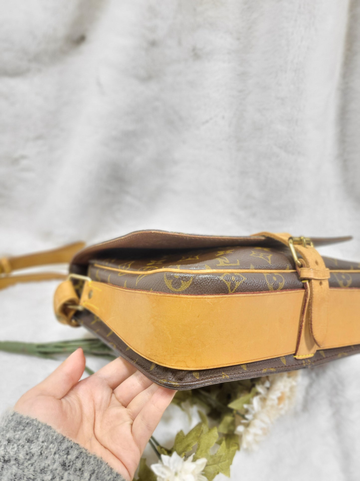 Authentic pre-owned Louis Vuitton Cartouchiere GM crossbody shoulder bag