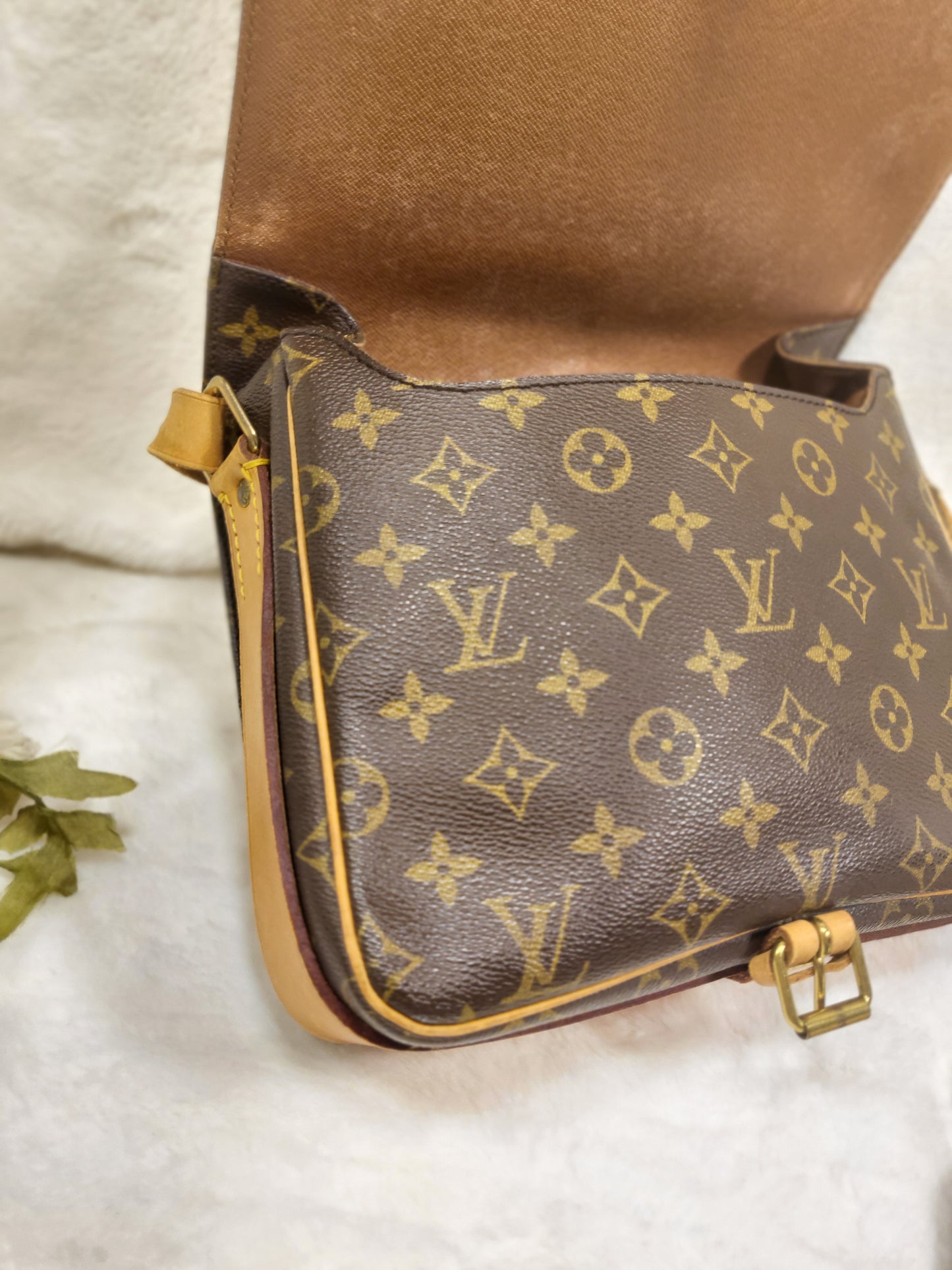Authentic pre-owned Louis Vuitton Cartouchiere GM crossbody shoulder bag