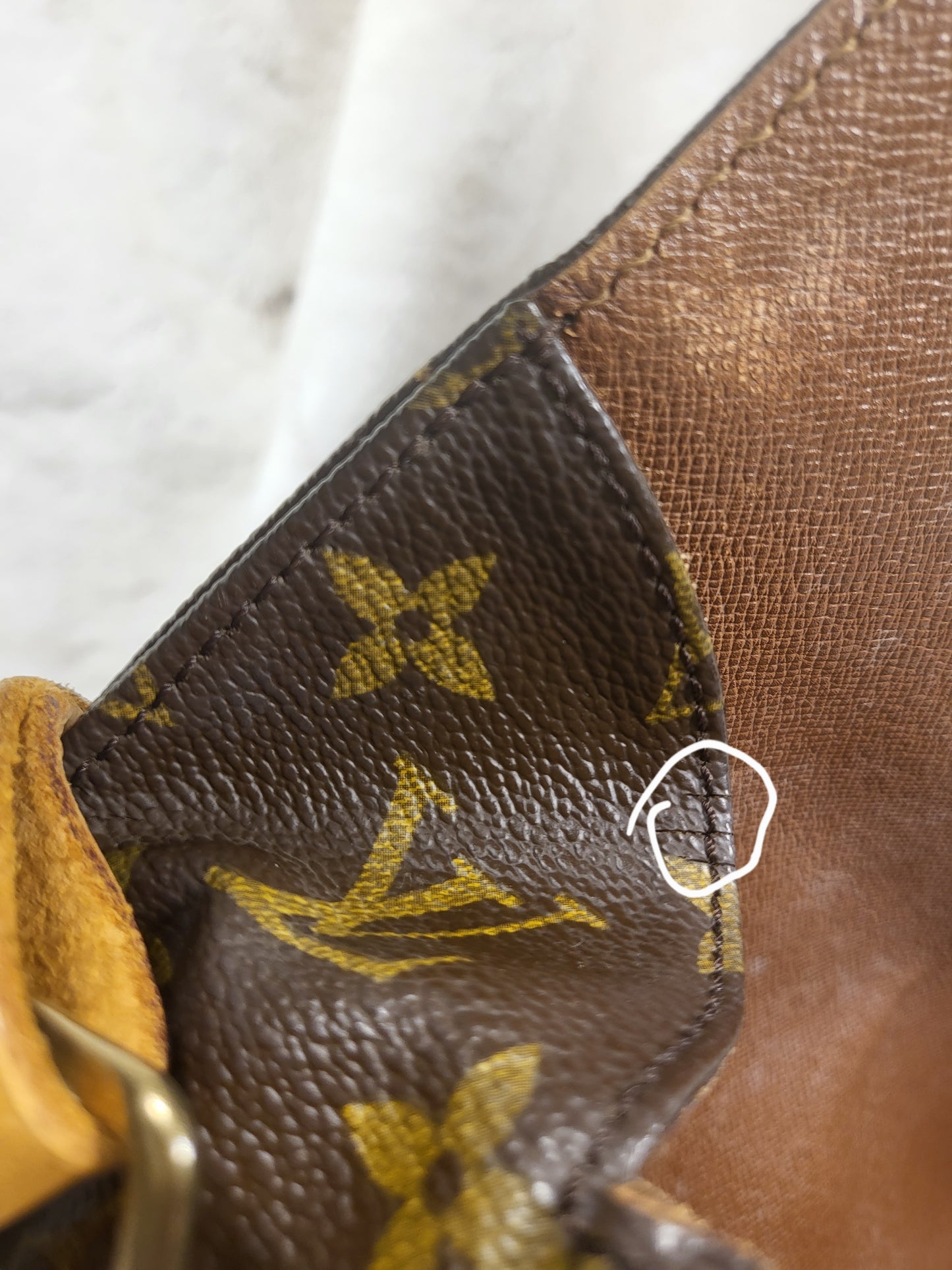 Authentic pre-owned Louis Vuitton Cartouchiere GM crossbody shoulder bag