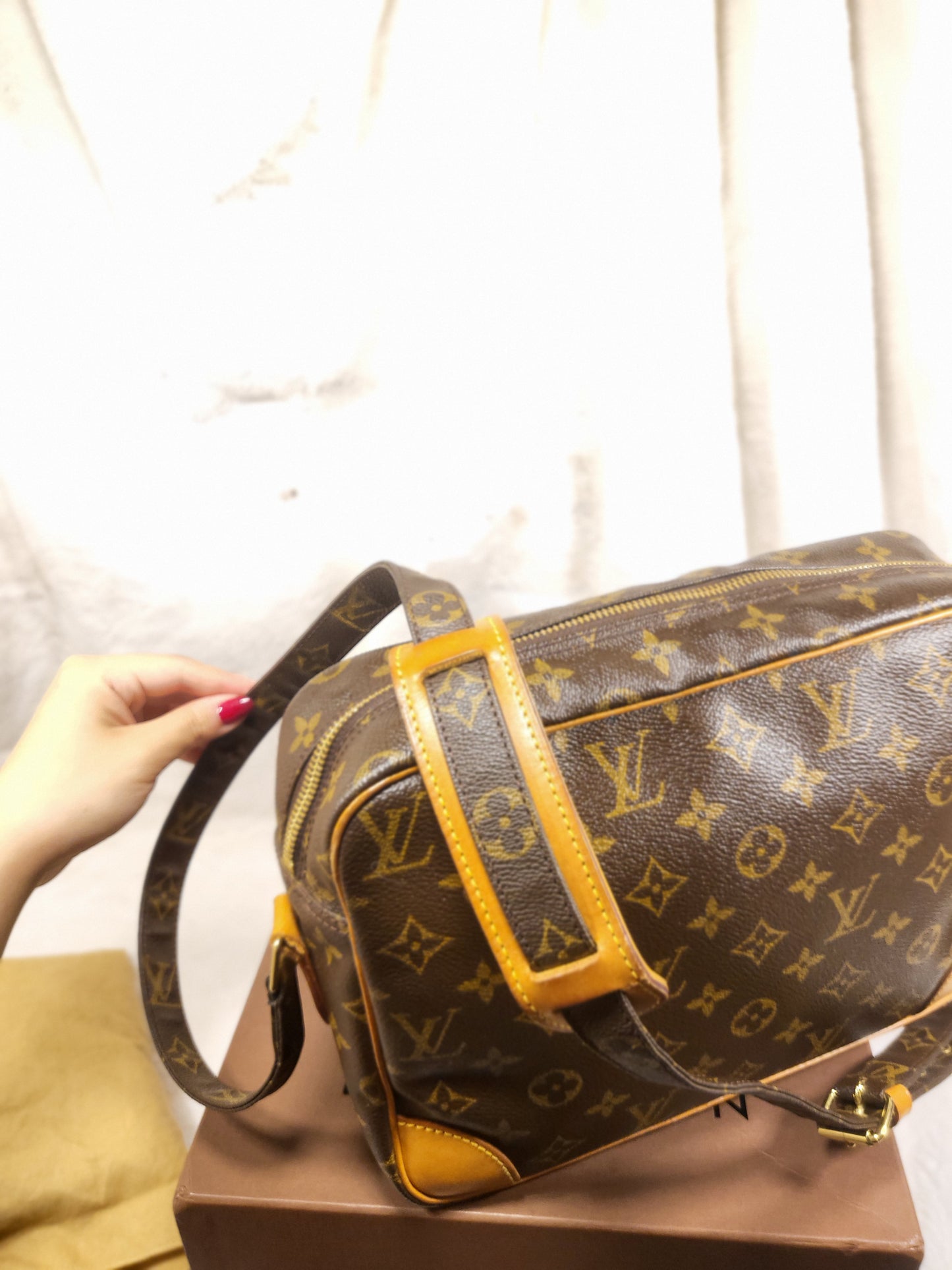 Authentic pre-owned Louis Vuitton Nile pm crossbody shoulder bag