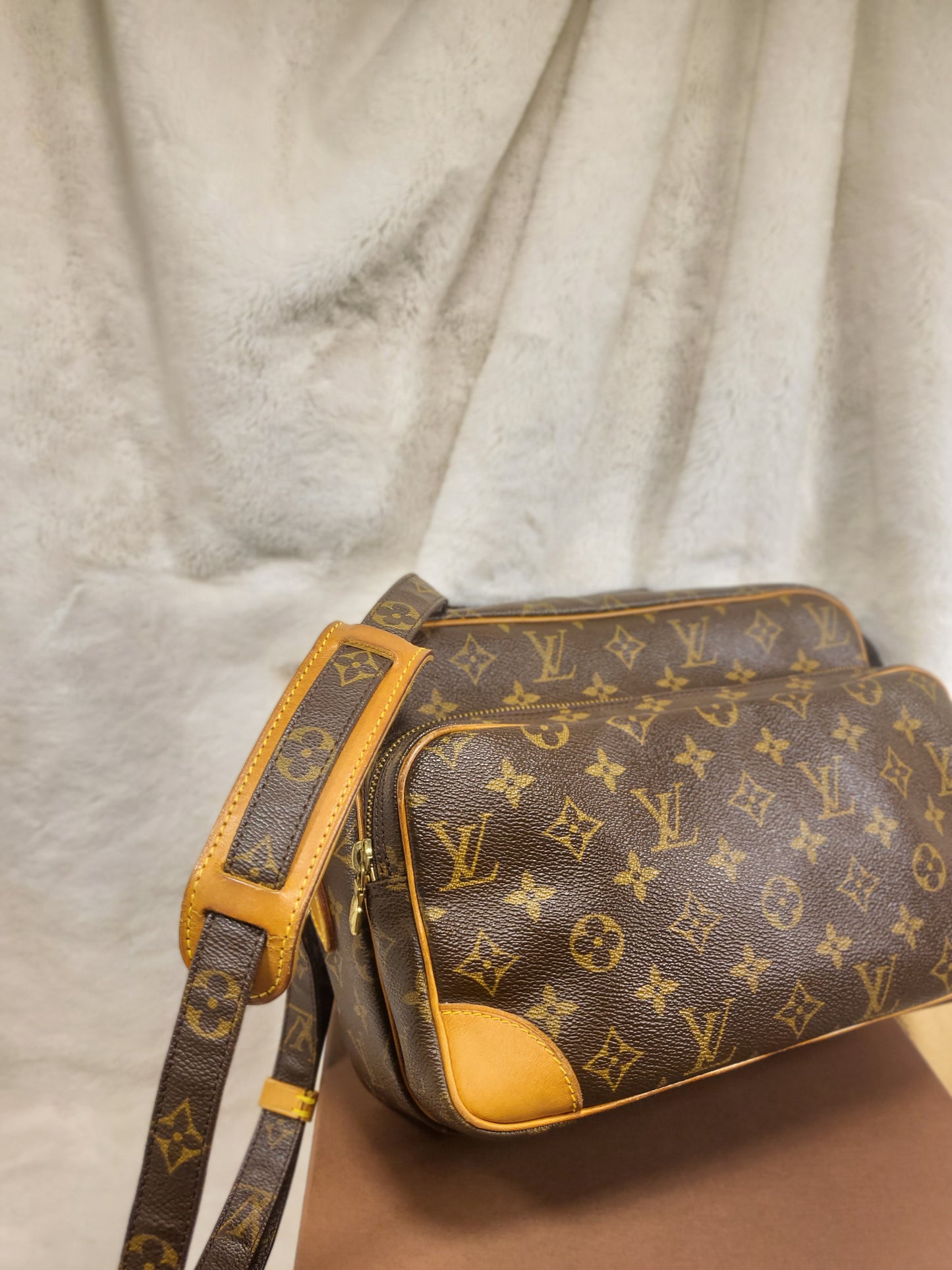 Authentic pre-owned Louis Vuitton Nile pm crossbody shoulder bag