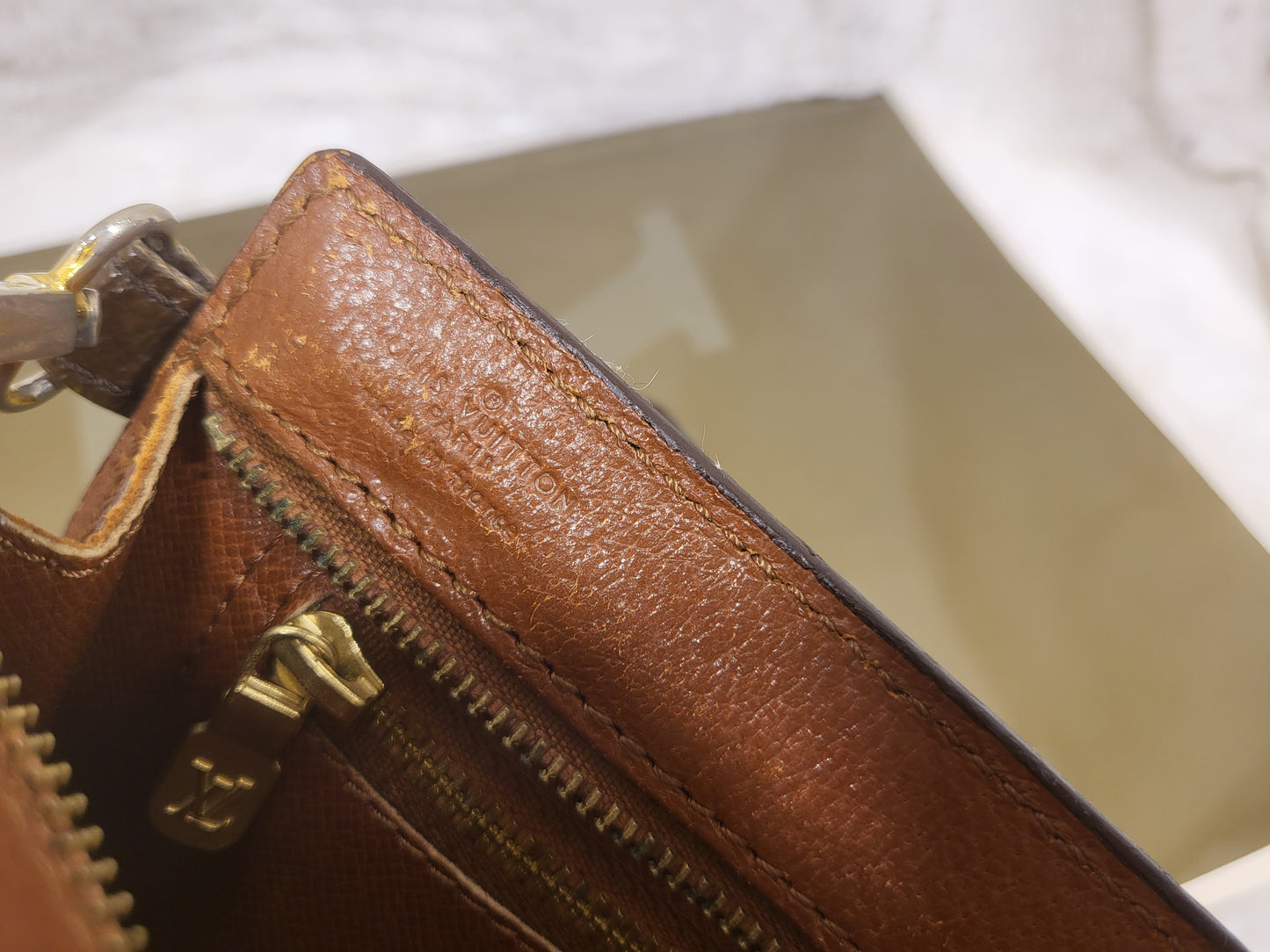 Authentic pre-owned Louis Vuitton Enghien monogram crossbody shoulder bag