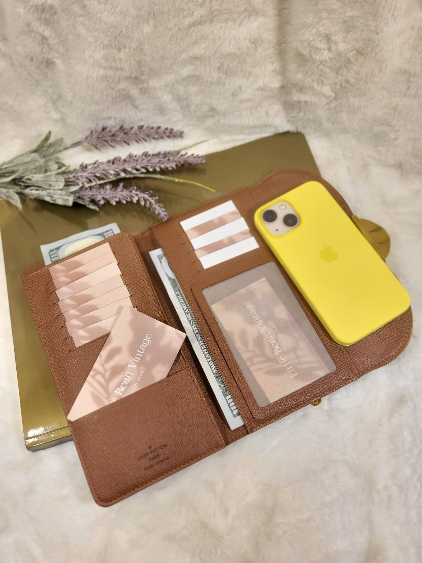 Authentic pre-owned Louis Vuitton Portefeuille Eugenie long wallet