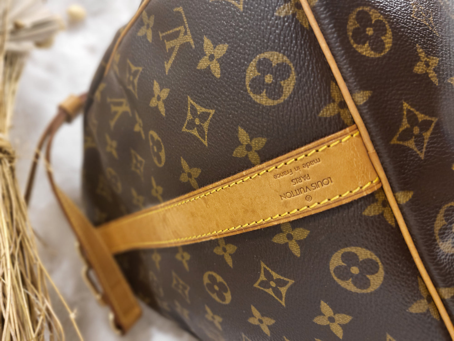 Authentic pre-owned Louis Vuitton Keepall 50 bandoliere travel luggage bag