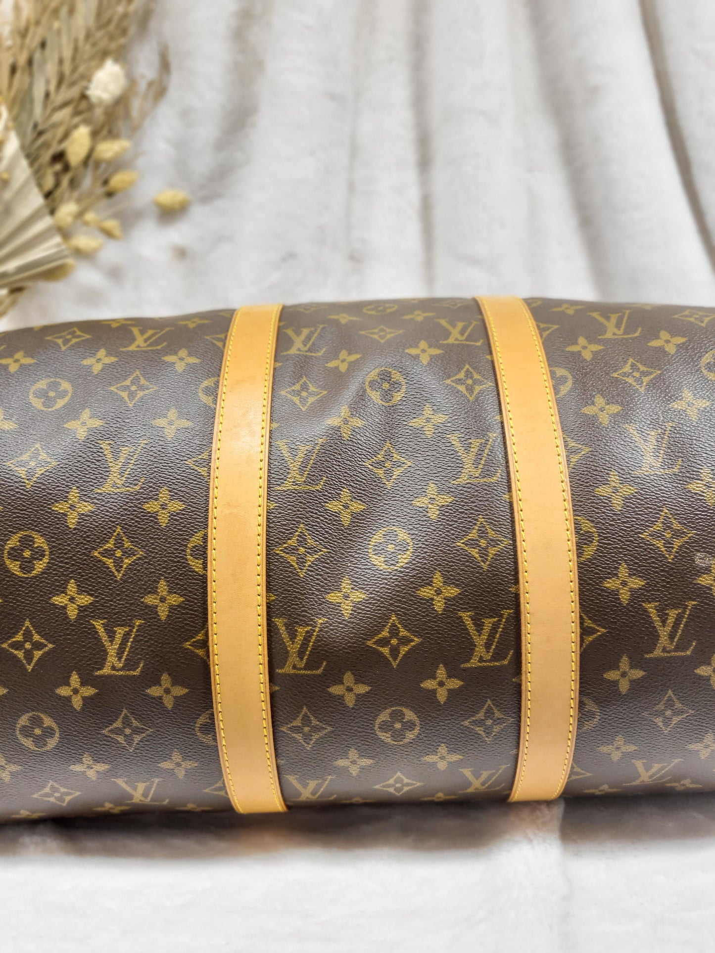 Authentic pre-owned Louis Vuitton Keepall 50 bandoliere travel luggage bag