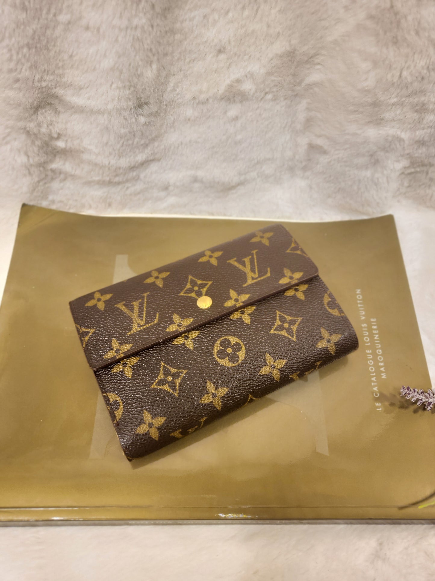 Authentic pre-owned porte tresor Papier Louis Vuitton trifold wallet
