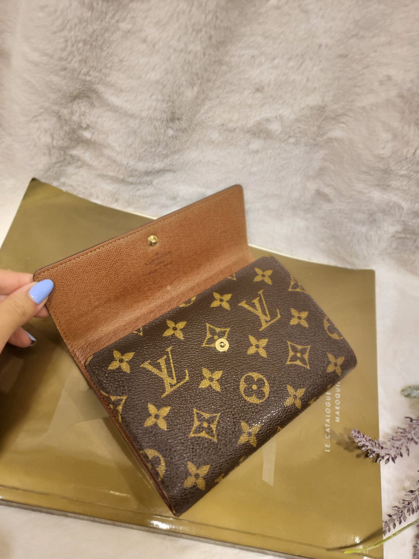 Authentic pre-owned porte tresor Papier Louis Vuitton trifold wallet