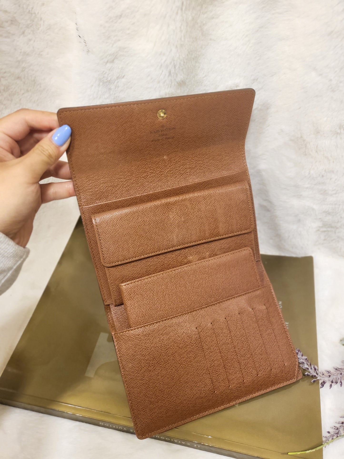 Authentic pre-owned porte tresor Papier Louis Vuitton trifold wallet