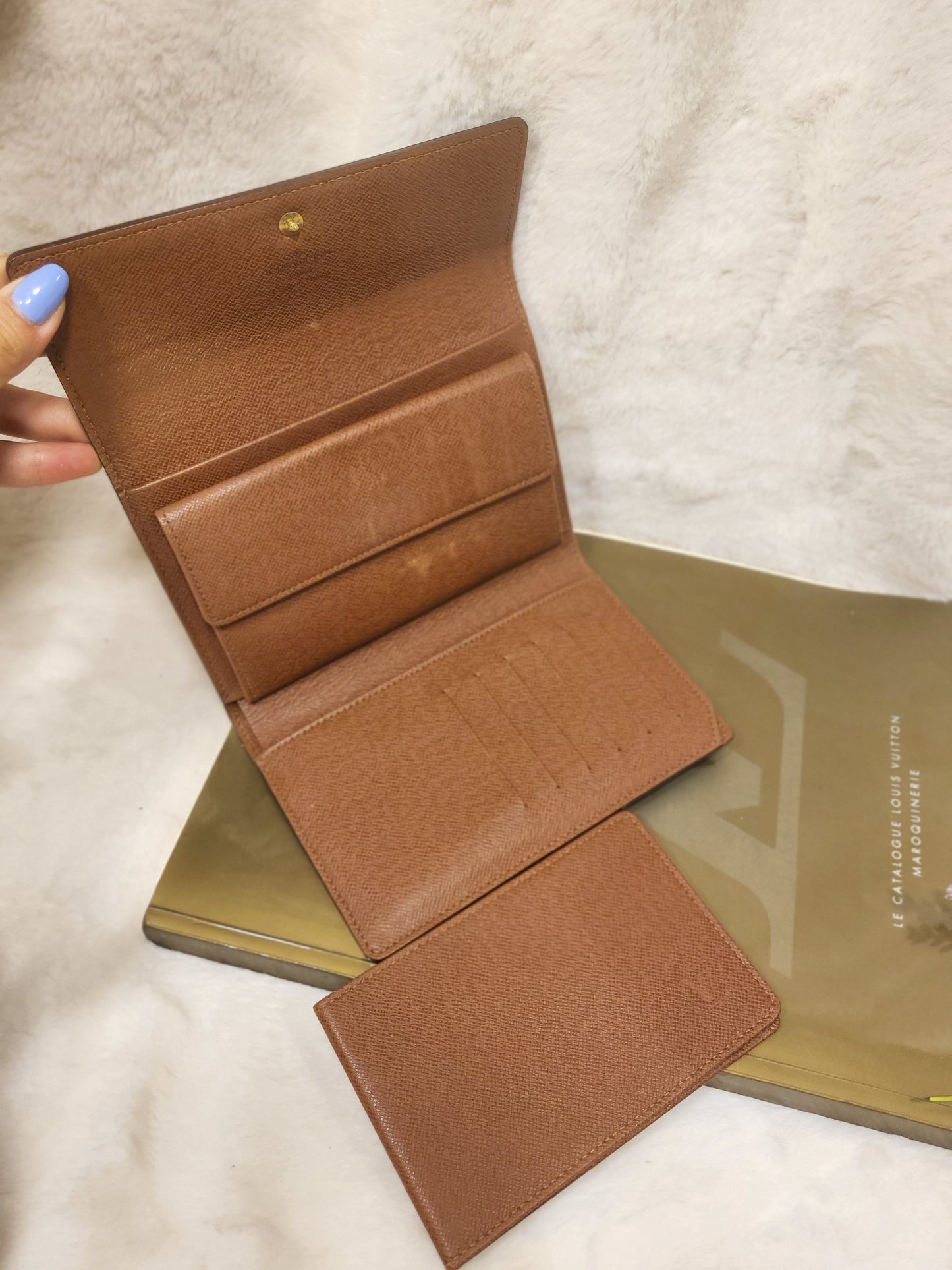 Authentic pre-owned porte tresor Papier Louis Vuitton trifold wallet