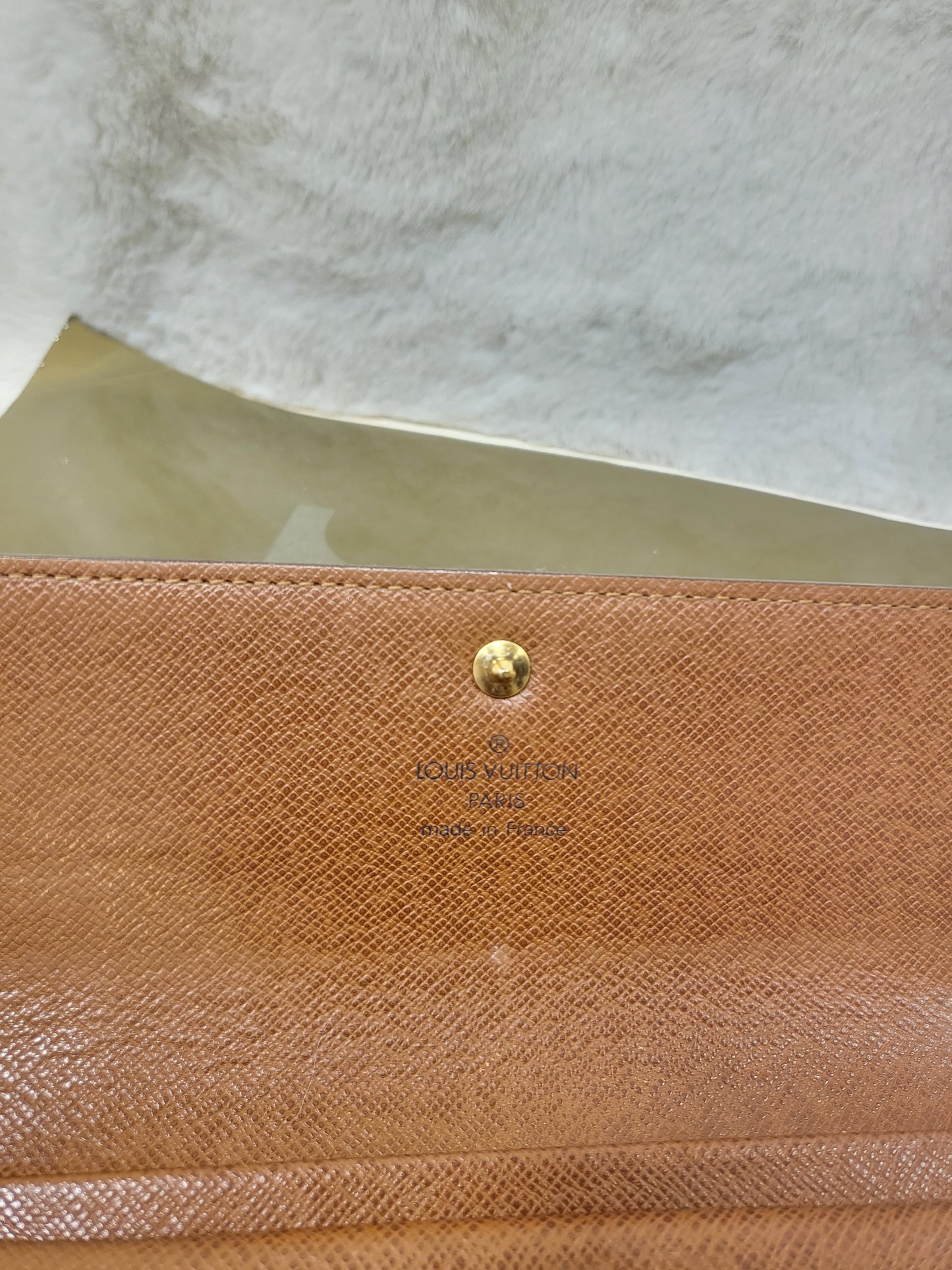 Authentic pre-owned porte tresor Papier Louis Vuitton trifold wallet