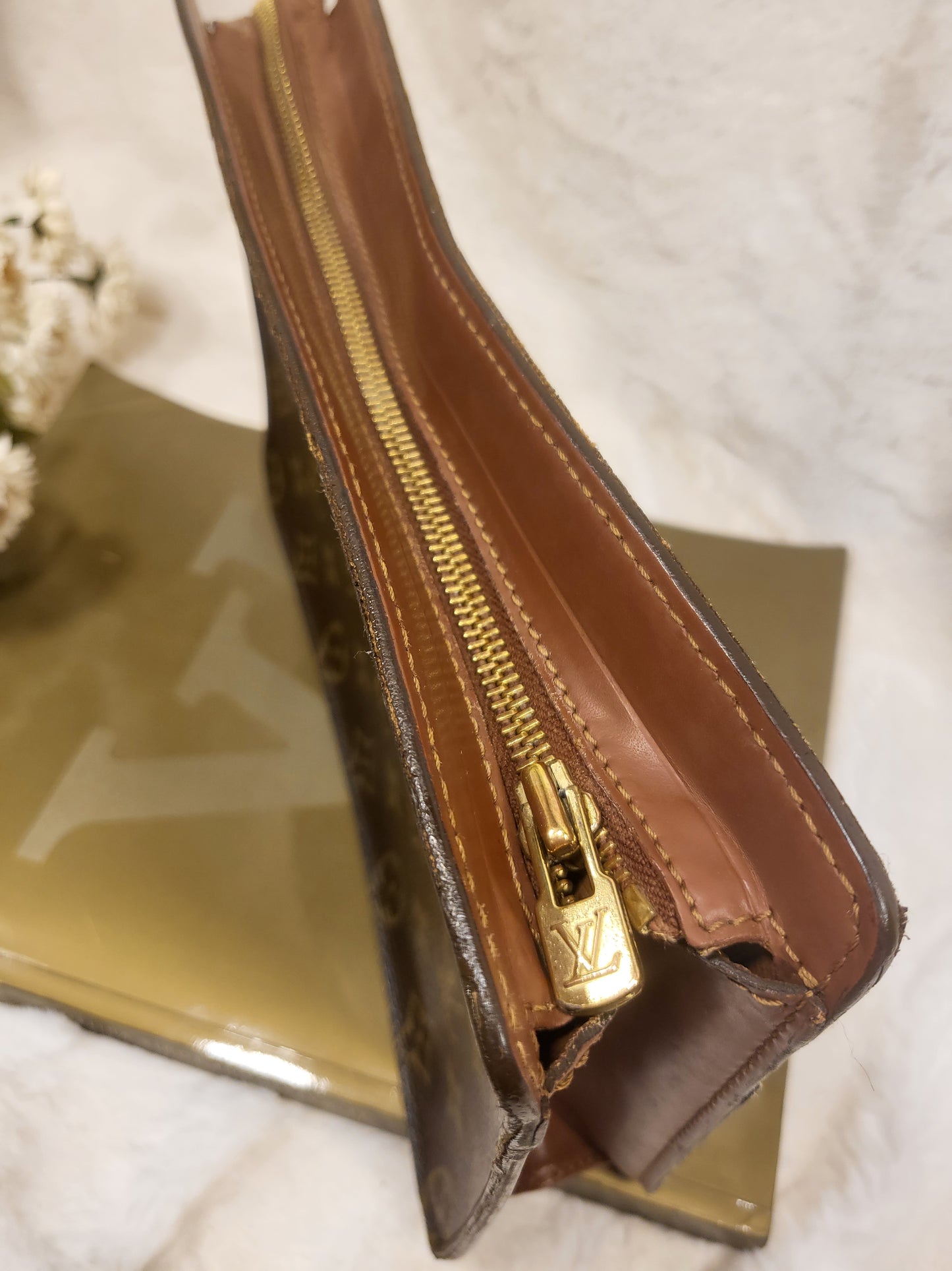 Authentic pre-owned Louis Vuitton Pochette Homme clutch