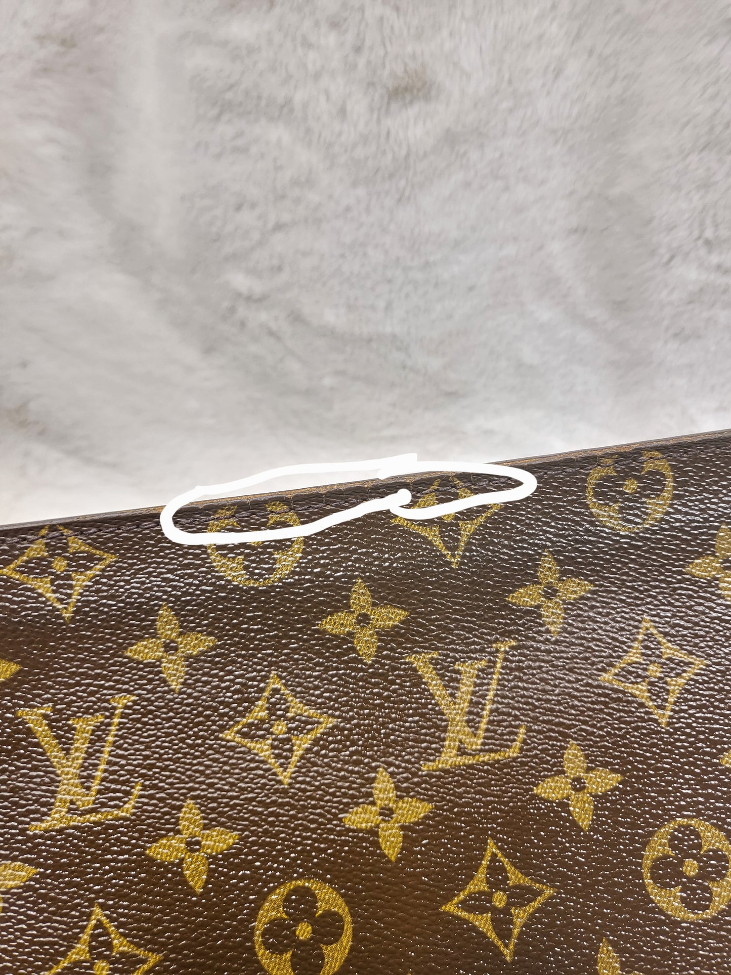Authentic pre-owned Louis Vuitton Pochette Homme clutch