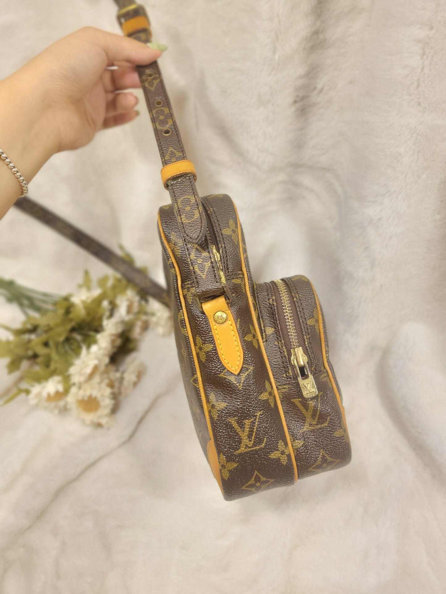 Authentic pre-owned Louis Vuitton Amazone pm crossbody shoulder bag
