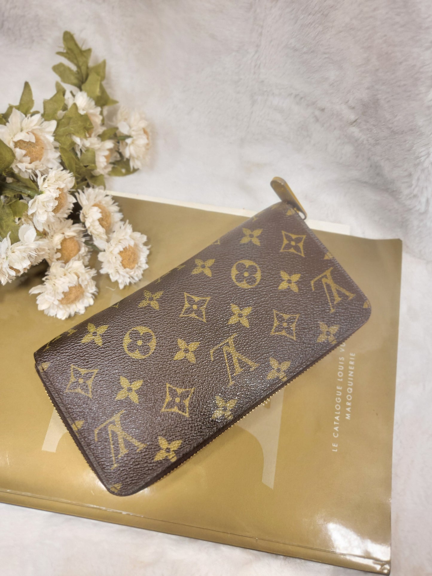 Authentic pre-owned Louis Vuitton monogram compact zippy wallet