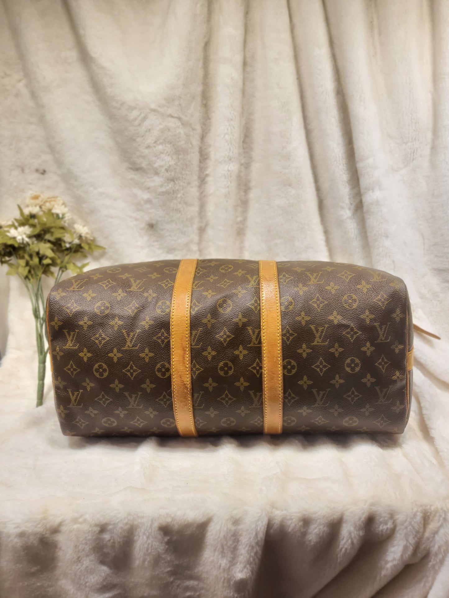 Authentic pre-owned Louis Vuitton Keepall 45 bandoliere travel luggage bag