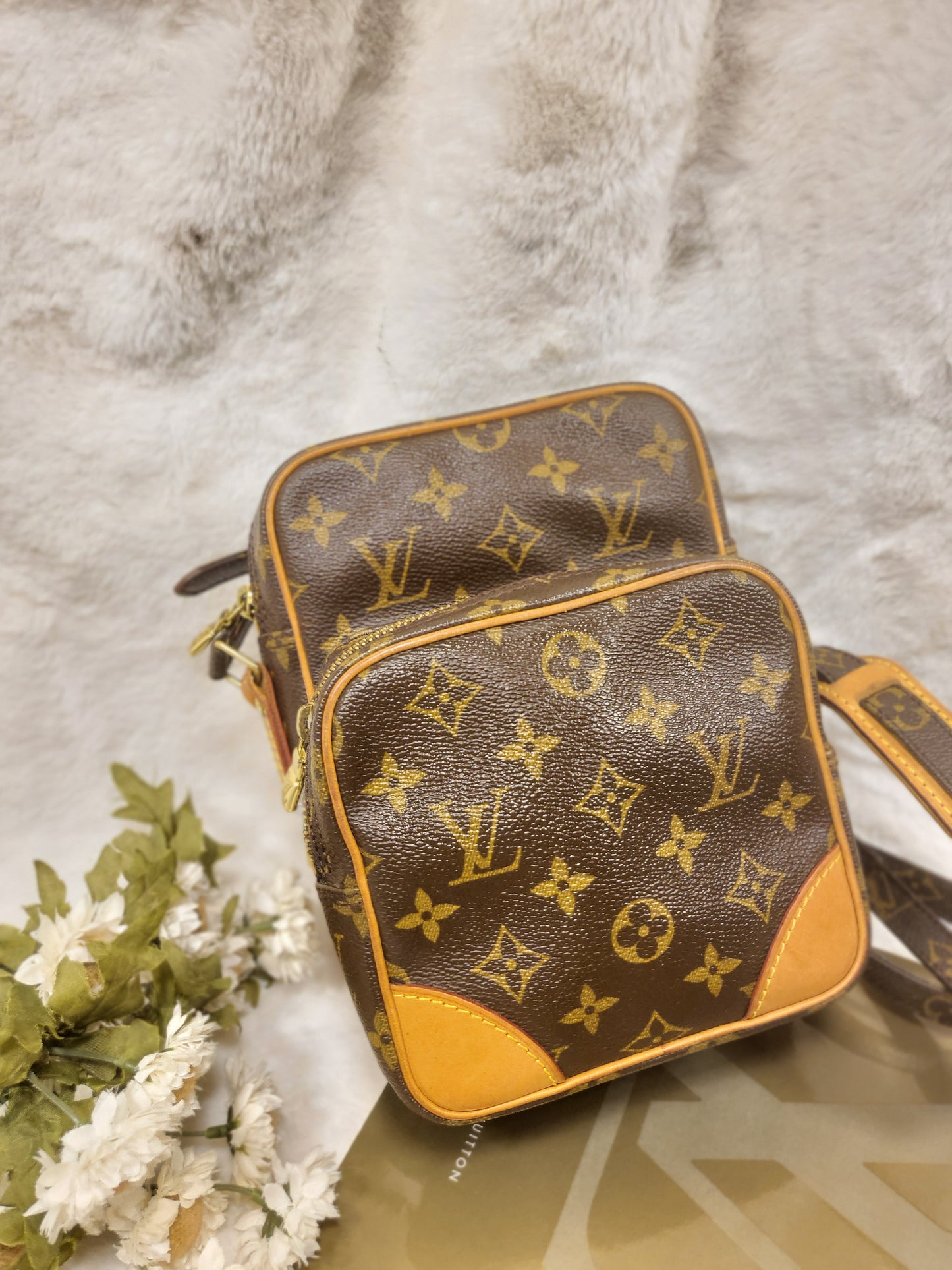 Authentic pre-owned Louis Vuitton Amazone pm crossbody shoulder bag
