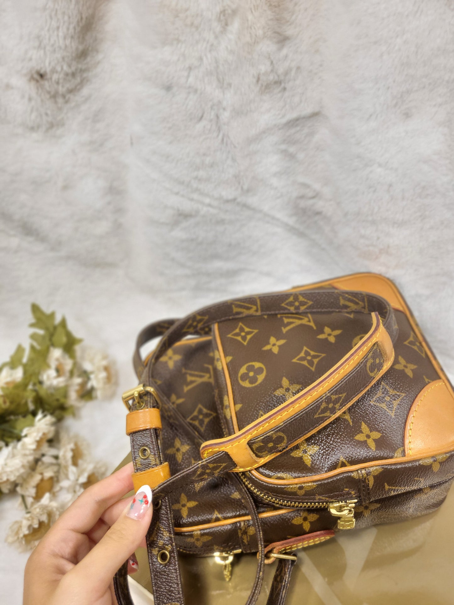 Authentic pre-owned Louis Vuitton Amazone pm crossbody shoulder bag