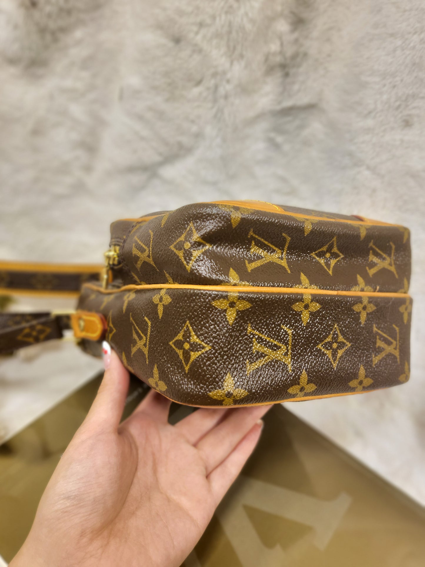 Authentic pre-owned Louis Vuitton Amazone pm crossbody shoulder bag