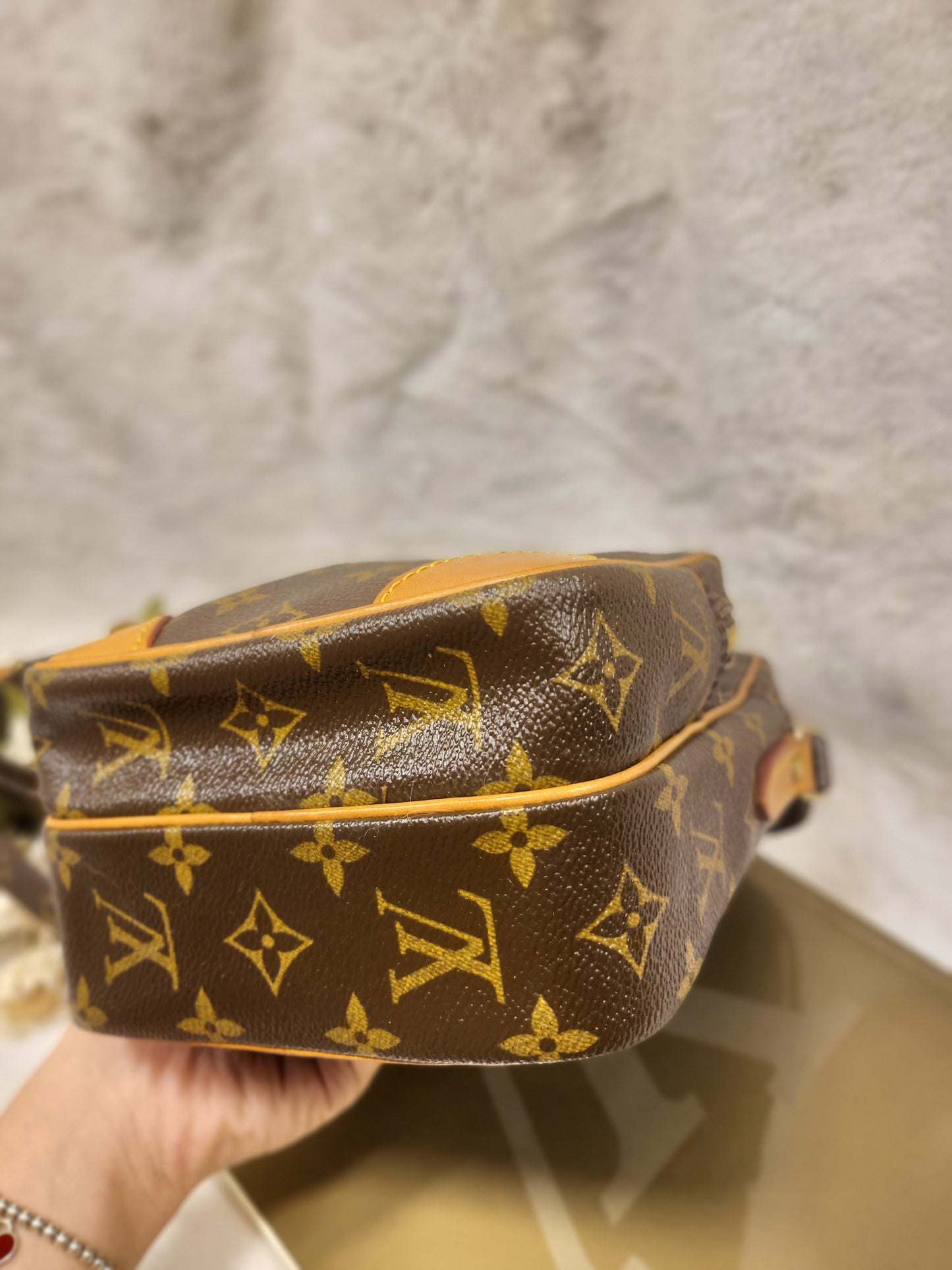 Authentic pre-owned Louis Vuitton Amazone pm crossbody shoulder bag