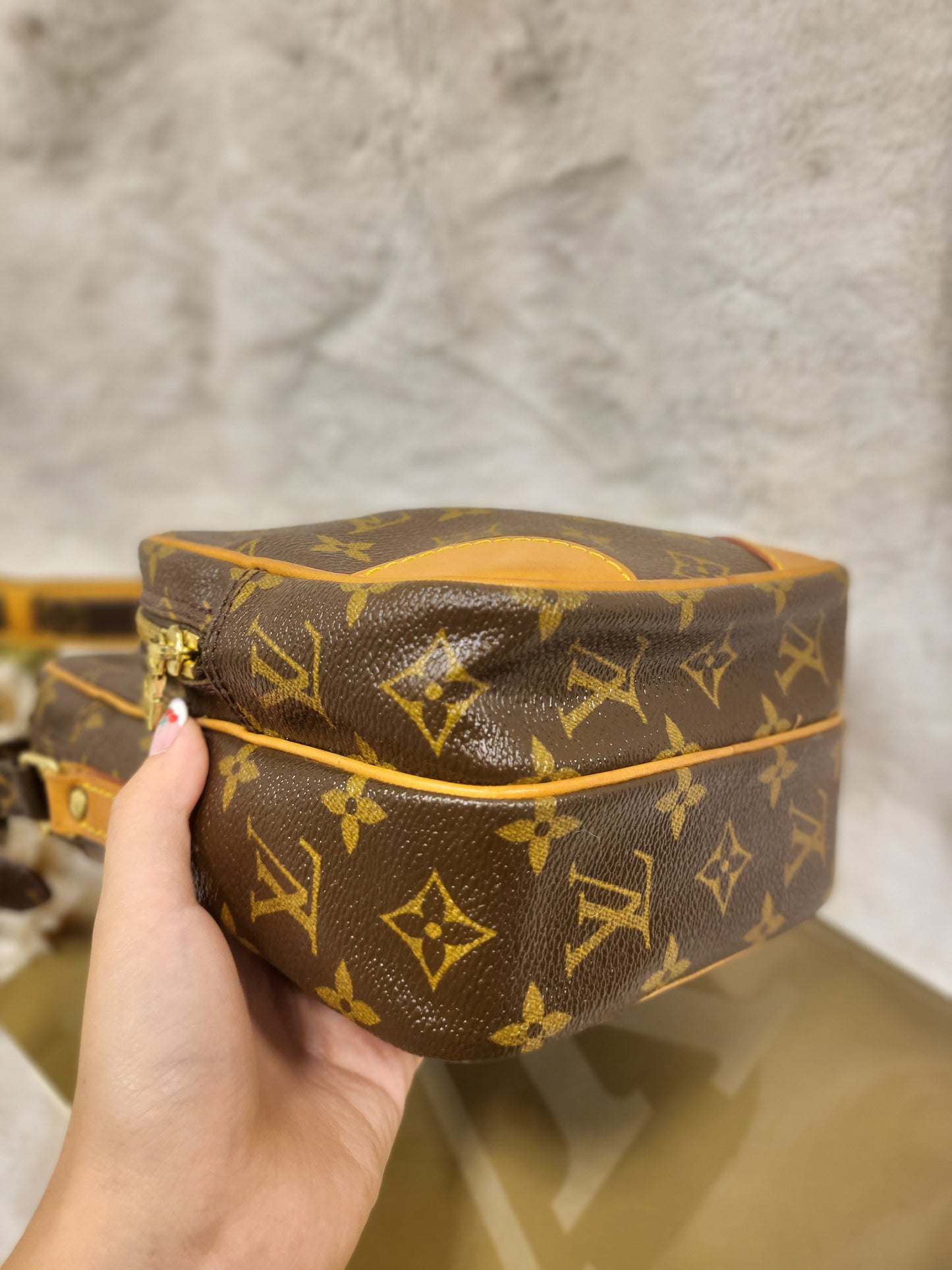 Authentic pre-owned Louis Vuitton Amazone pm crossbody shoulder bag