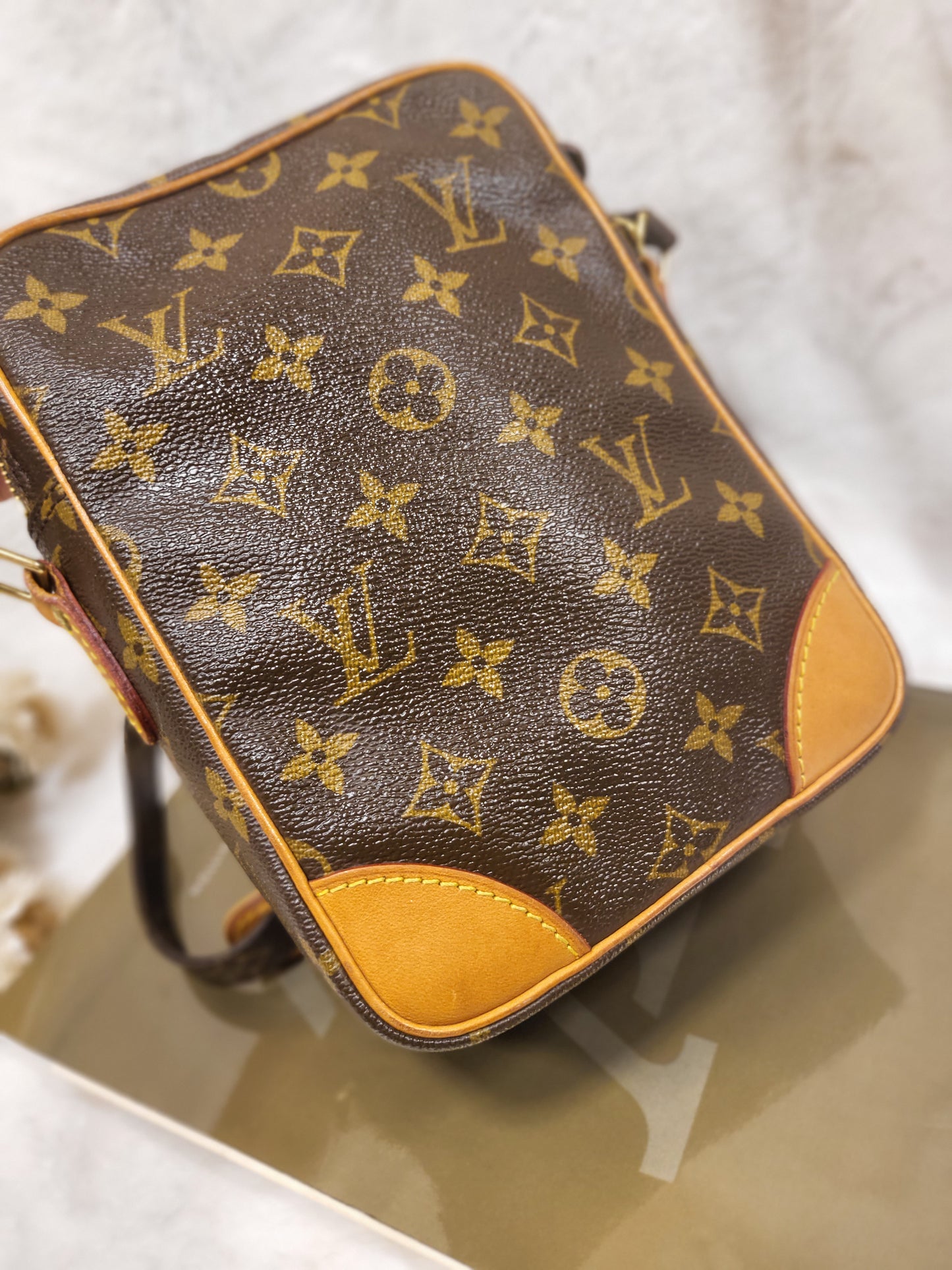 Authentic pre-owned Louis Vuitton Amazone pm crossbody shoulder bag