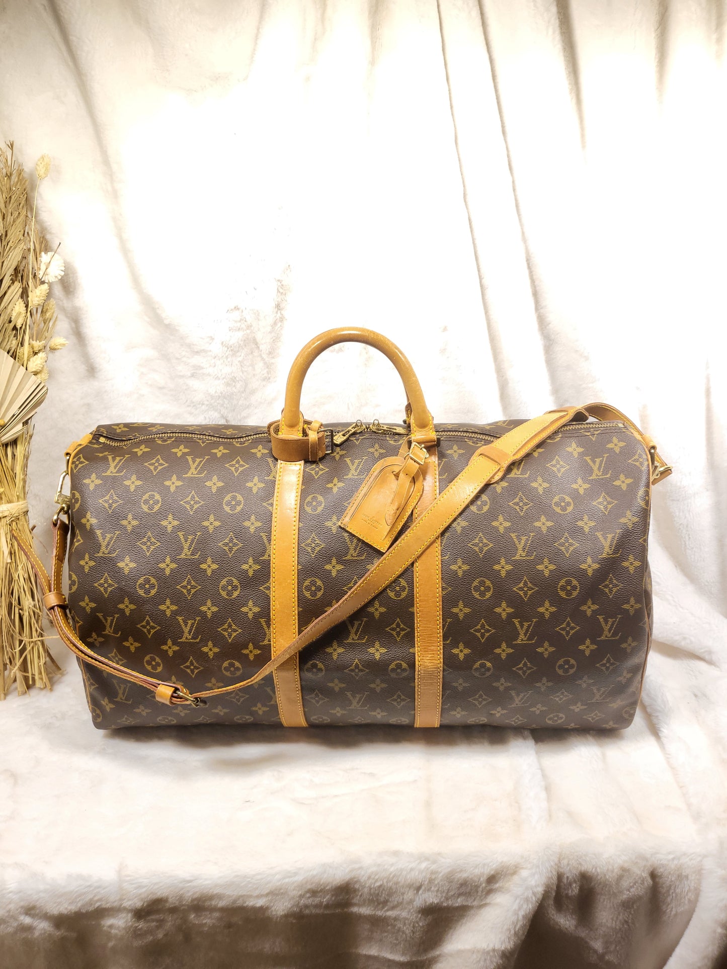 Authentic pre-owned Louis Vuitton Keepall 55 bandoliere
