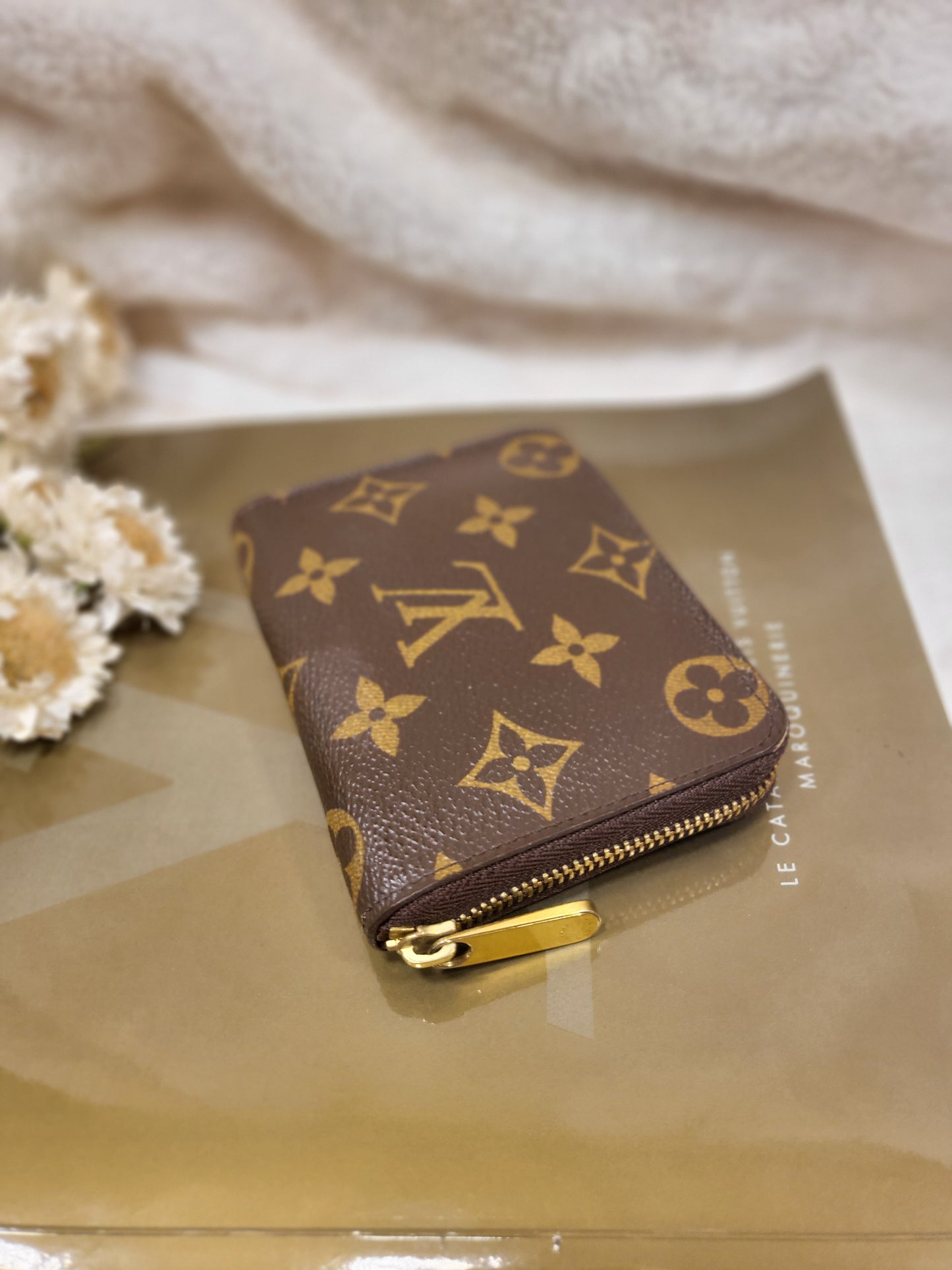 Authentic pre-owned Louis Vuitton compact zippy wallet