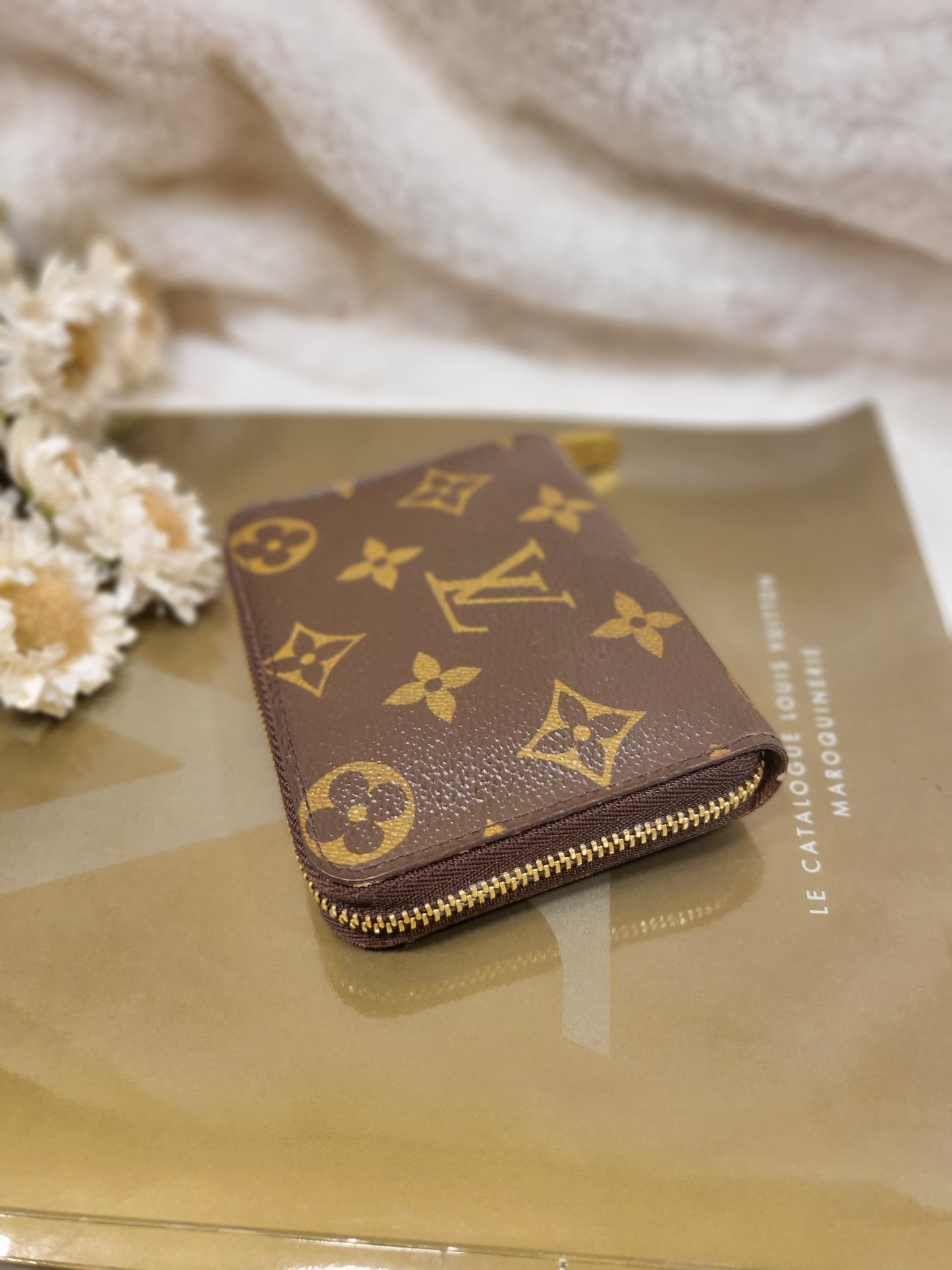 Authentic pre-owned Louis Vuitton compact zippy wallet