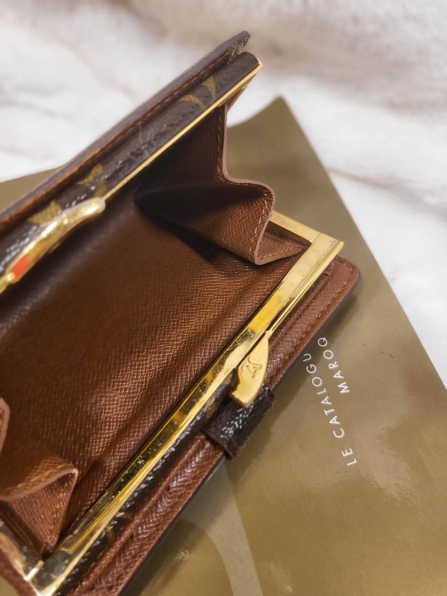 Authentic pre-owned Louis Vuitton kisslock wallet