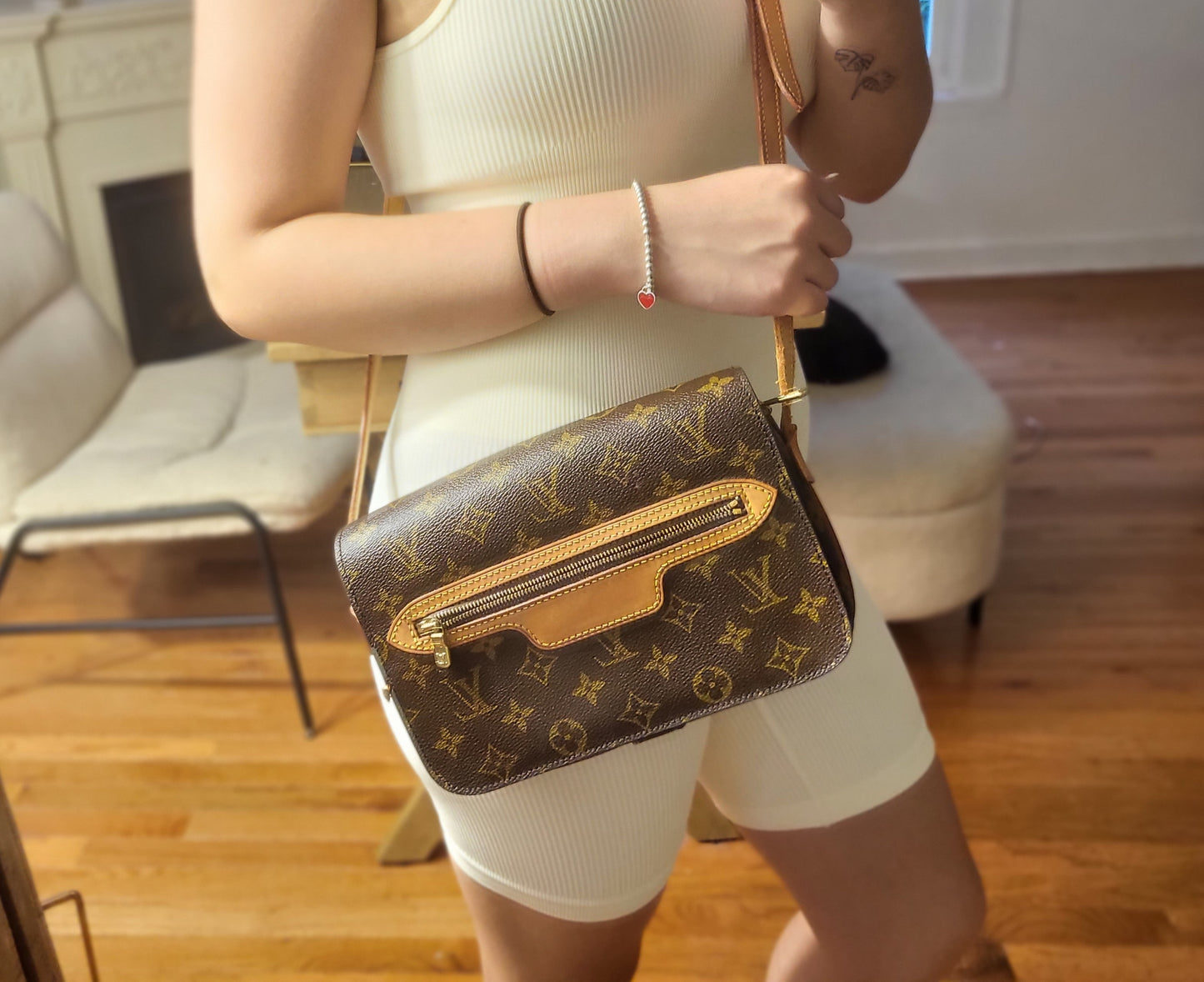 Authentic pre-owned Louis Vuitton Saint Germain 23 crossbody shoulder bag