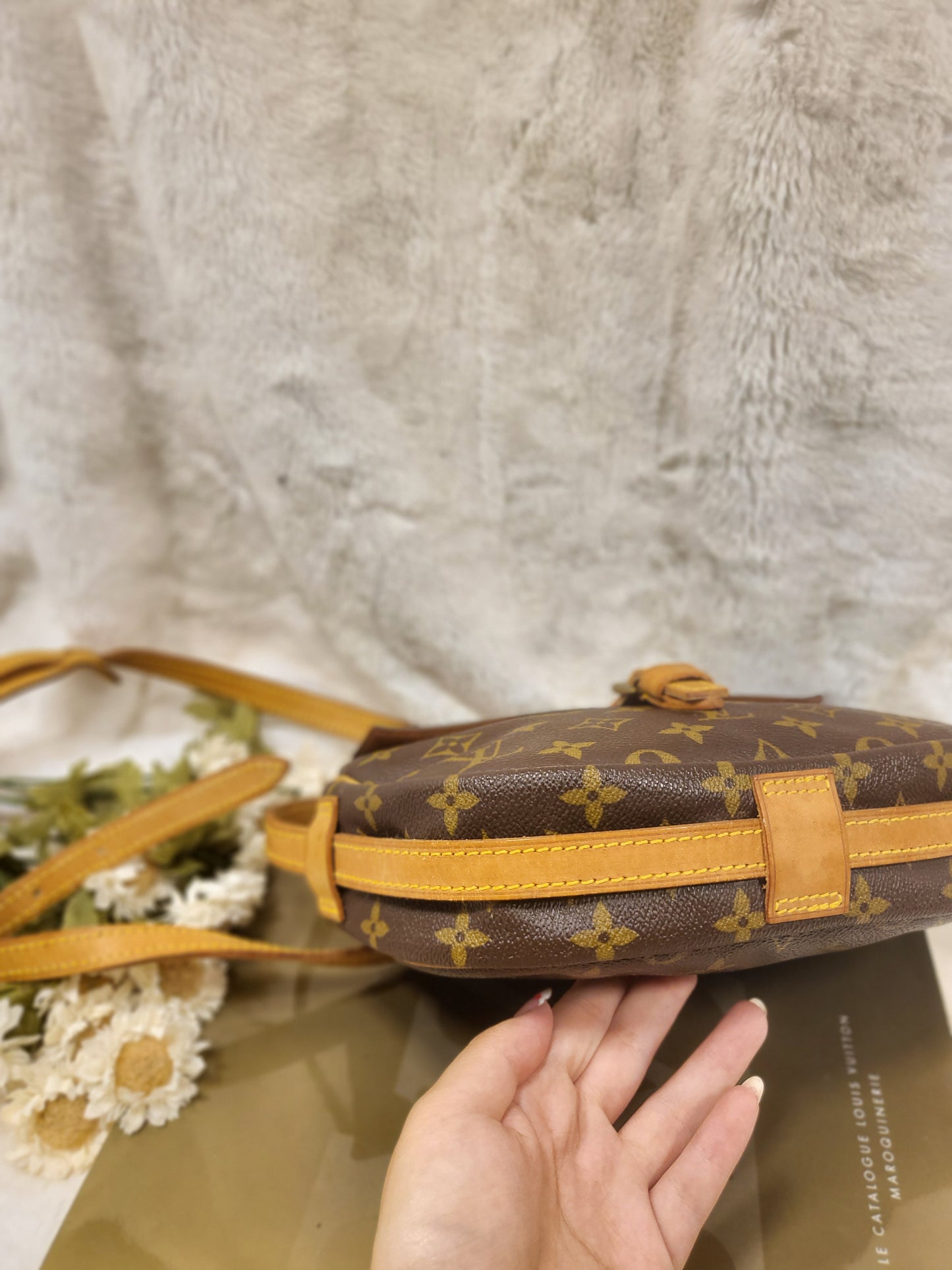 Authentic pre-owned Louis Vuitton Jeune Fille pm crossbody shoulder bag