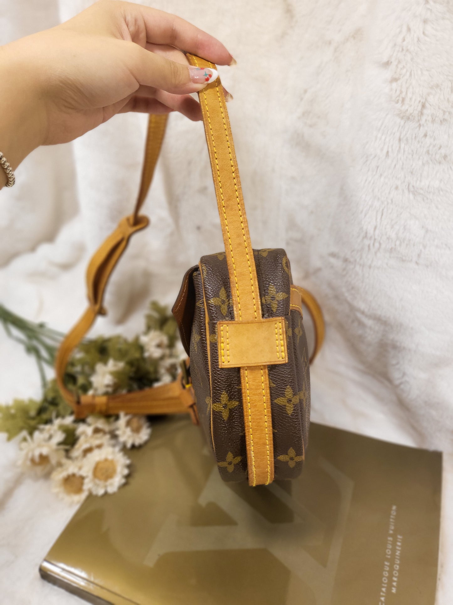 Authentic pre-owned Louis Vuitton Jeune Fille pm crossbody shoulder bag