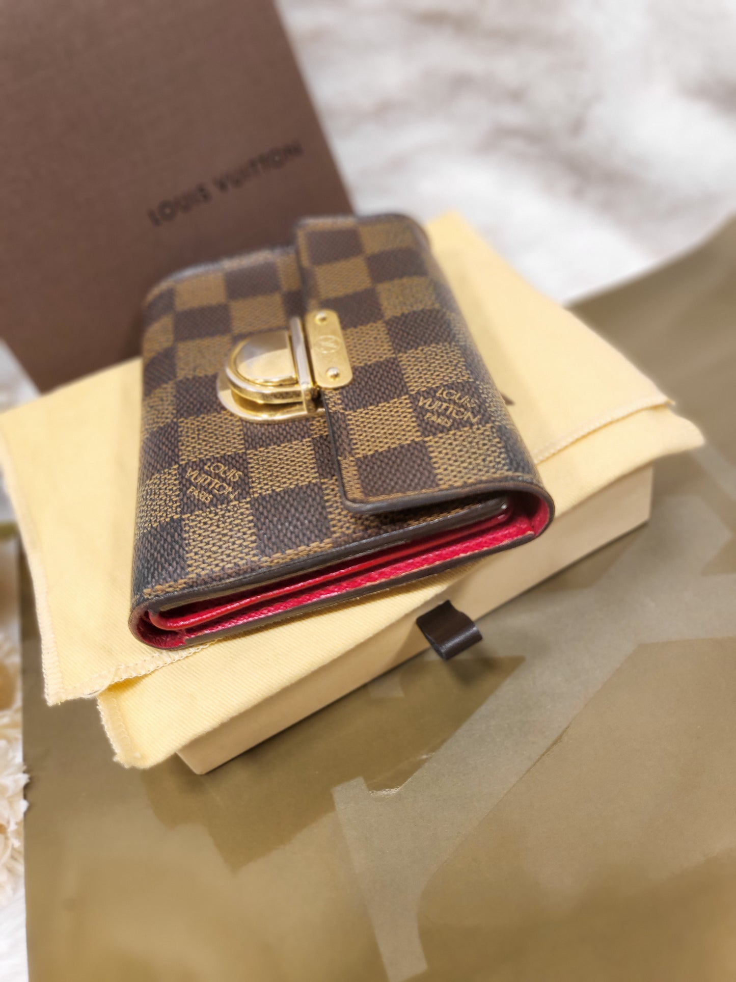Authentic pre-owned Louis Vuitton Koala damier ebene wallet