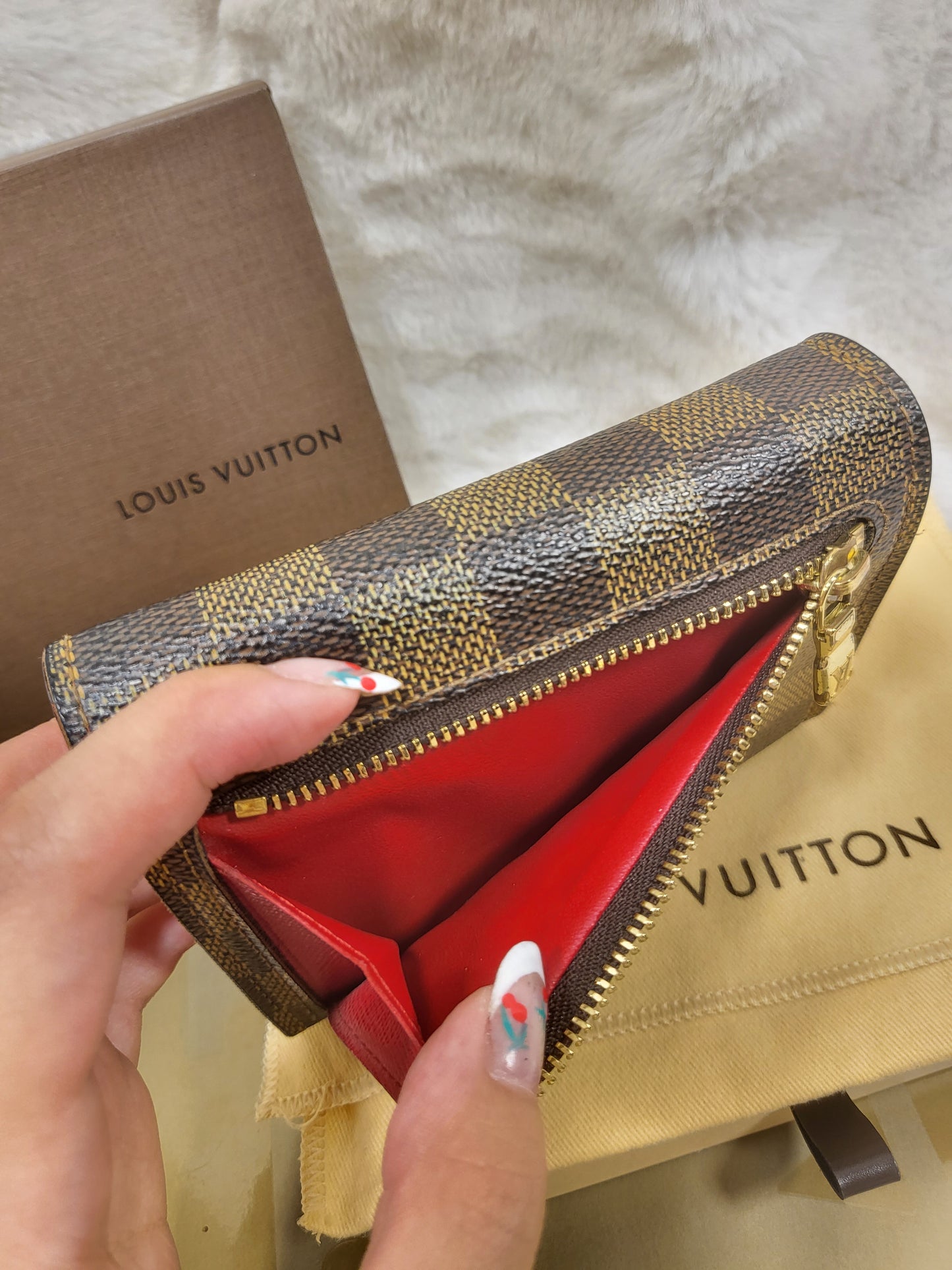 Authentic pre-owned Louis Vuitton Koala damier ebene wallet