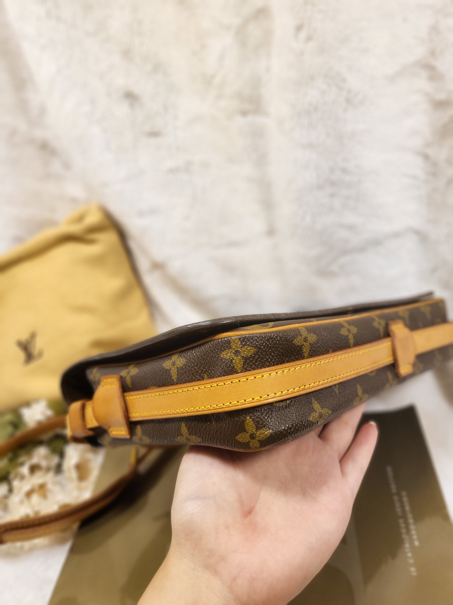 Authentic pre-owned Louis Vuitton Saint Germain 28 crossbody shoulder bag