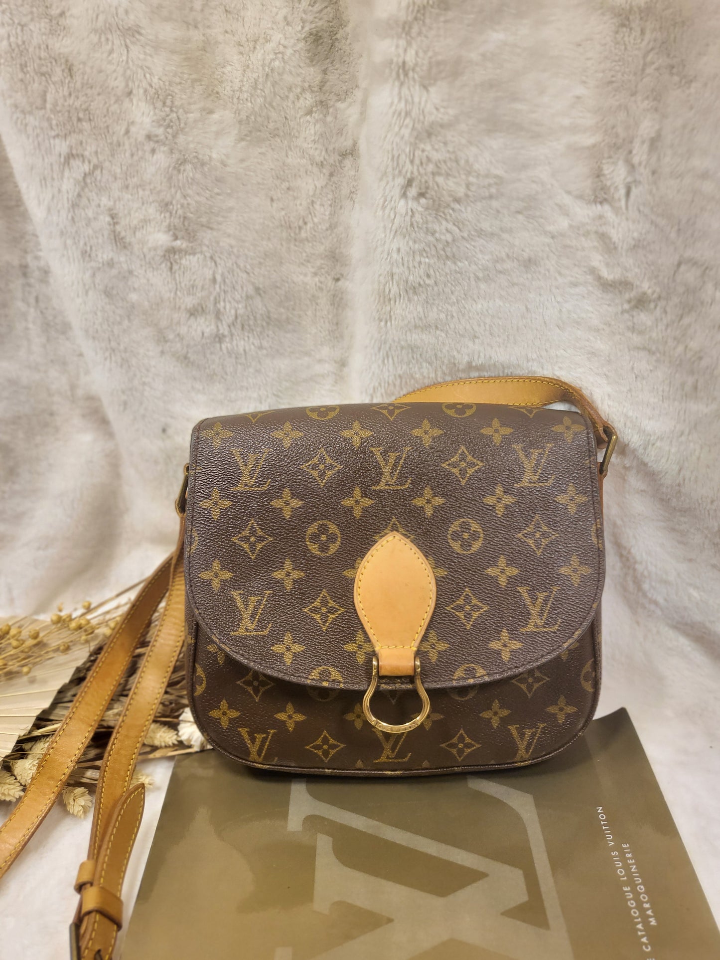 Authentic pre-owned Louis Vuitton saint Cloud gm crossbody shoulder bag