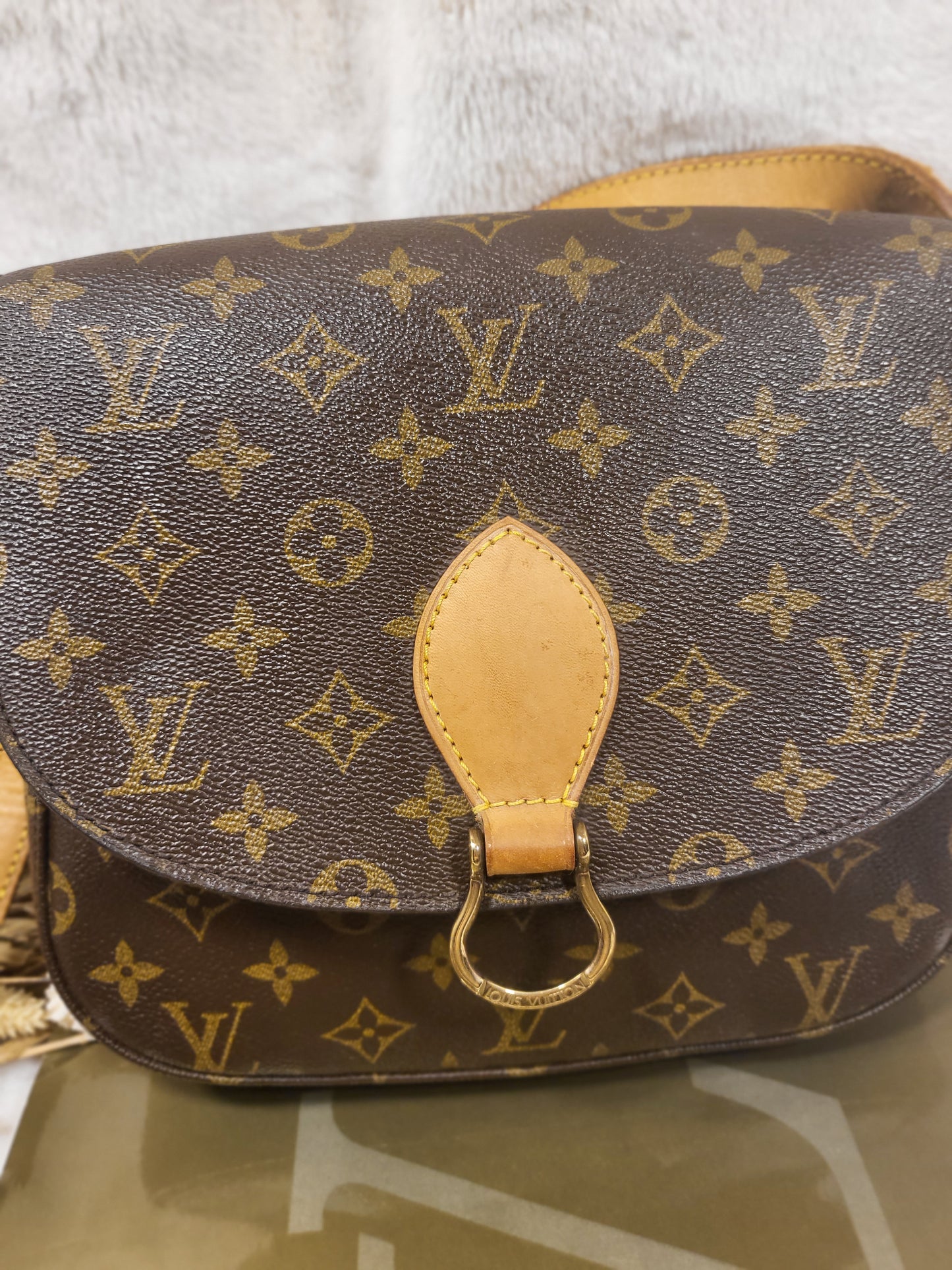 Authentic pre-owned Louis Vuitton saint Cloud gm crossbody shoulder bag