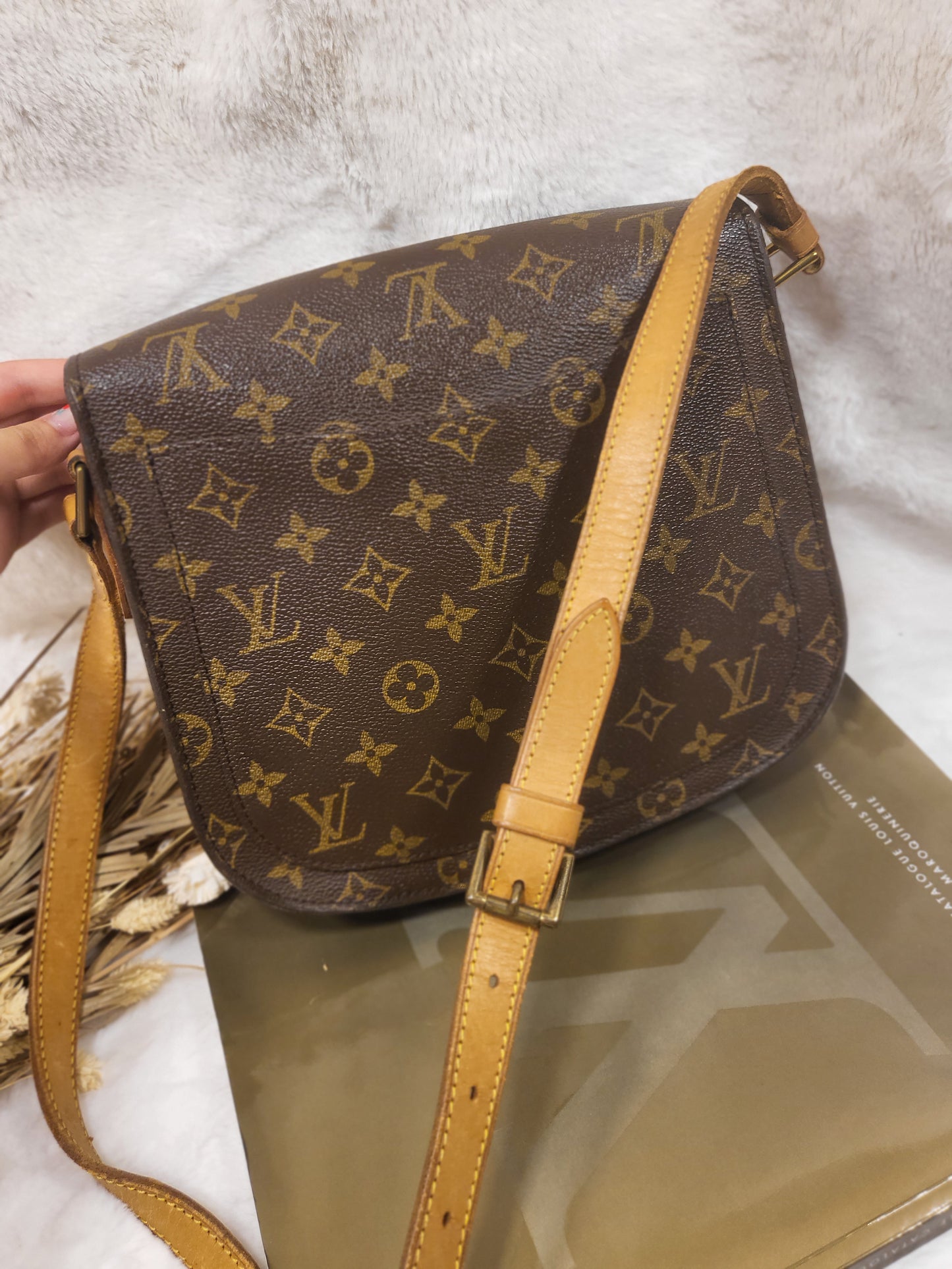 Authentic pre-owned Louis Vuitton saint Cloud gm crossbody shoulder bag