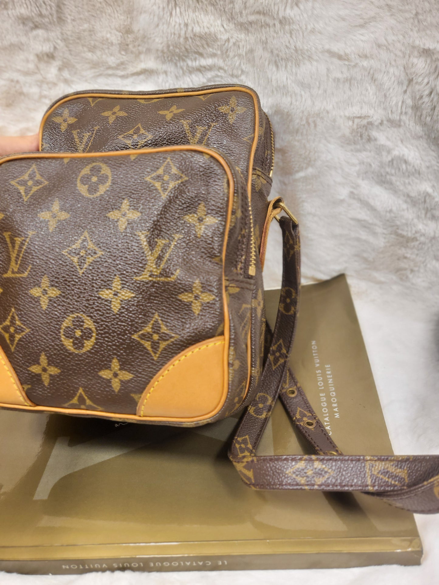 Authentic pre-owned Louis Vuitton Amazone pm crossbody shoulder bag