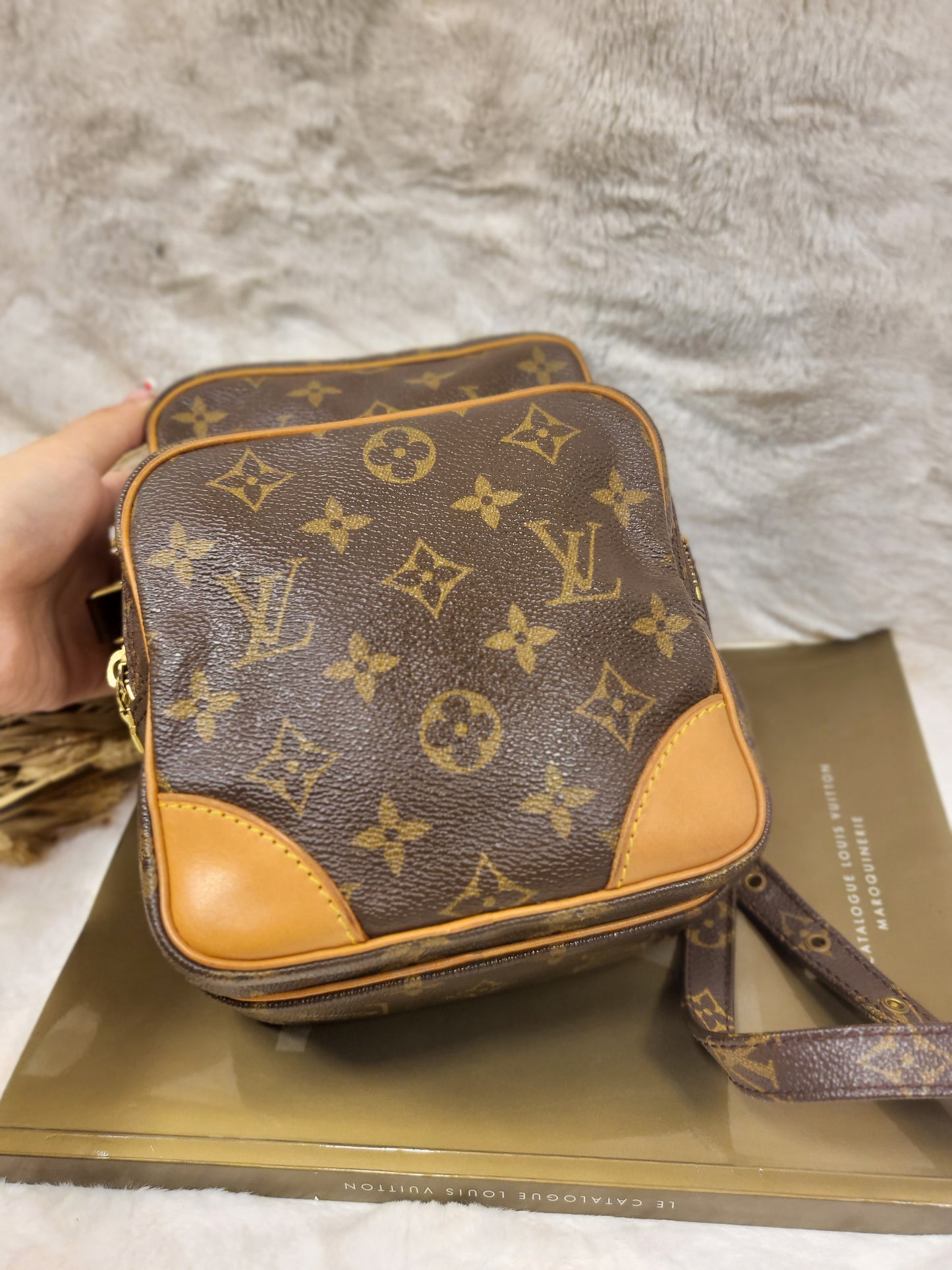 Authentic pre-owned Louis Vuitton Amazone pm crossbody shoulder bag