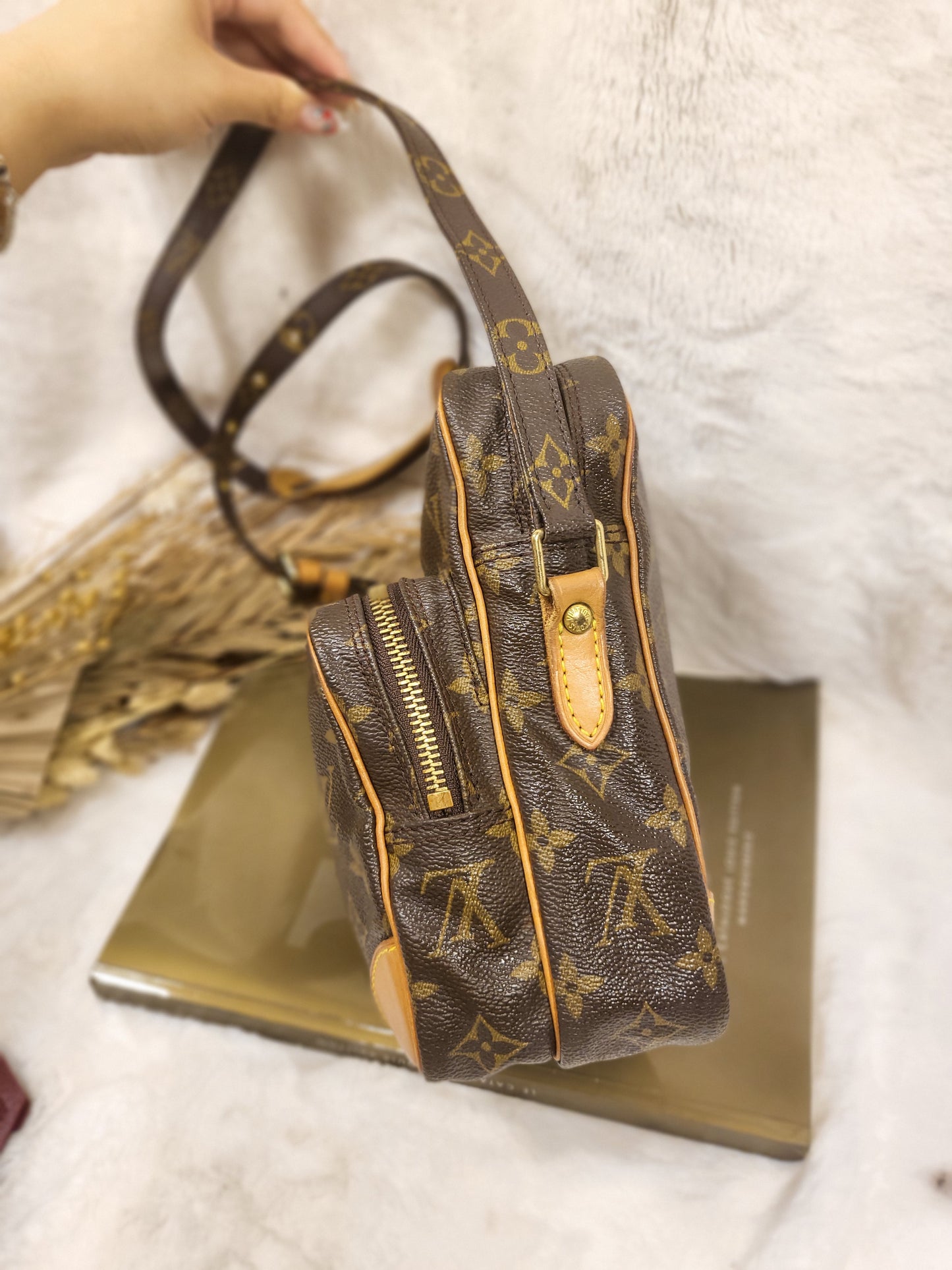 Authentic pre-owned Louis Vuitton Amazone pm crossbody shoulder bag